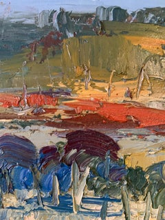 'Fuera de Milán' Abstracto Contemporáneo Colorido  Paisaje de Masri