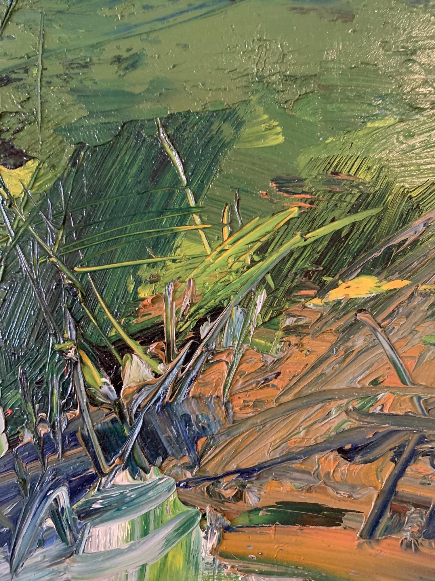 Naturaleza Toscana' óleo sobre tabla de Masri - Landscape Painting Negro de Masri Hayssam