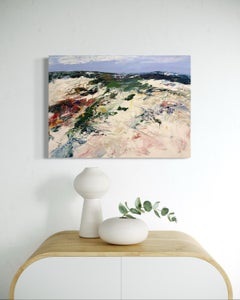 "White Dunes" - Original Winter Italy Landscape with Snow Covered Hills by Masri