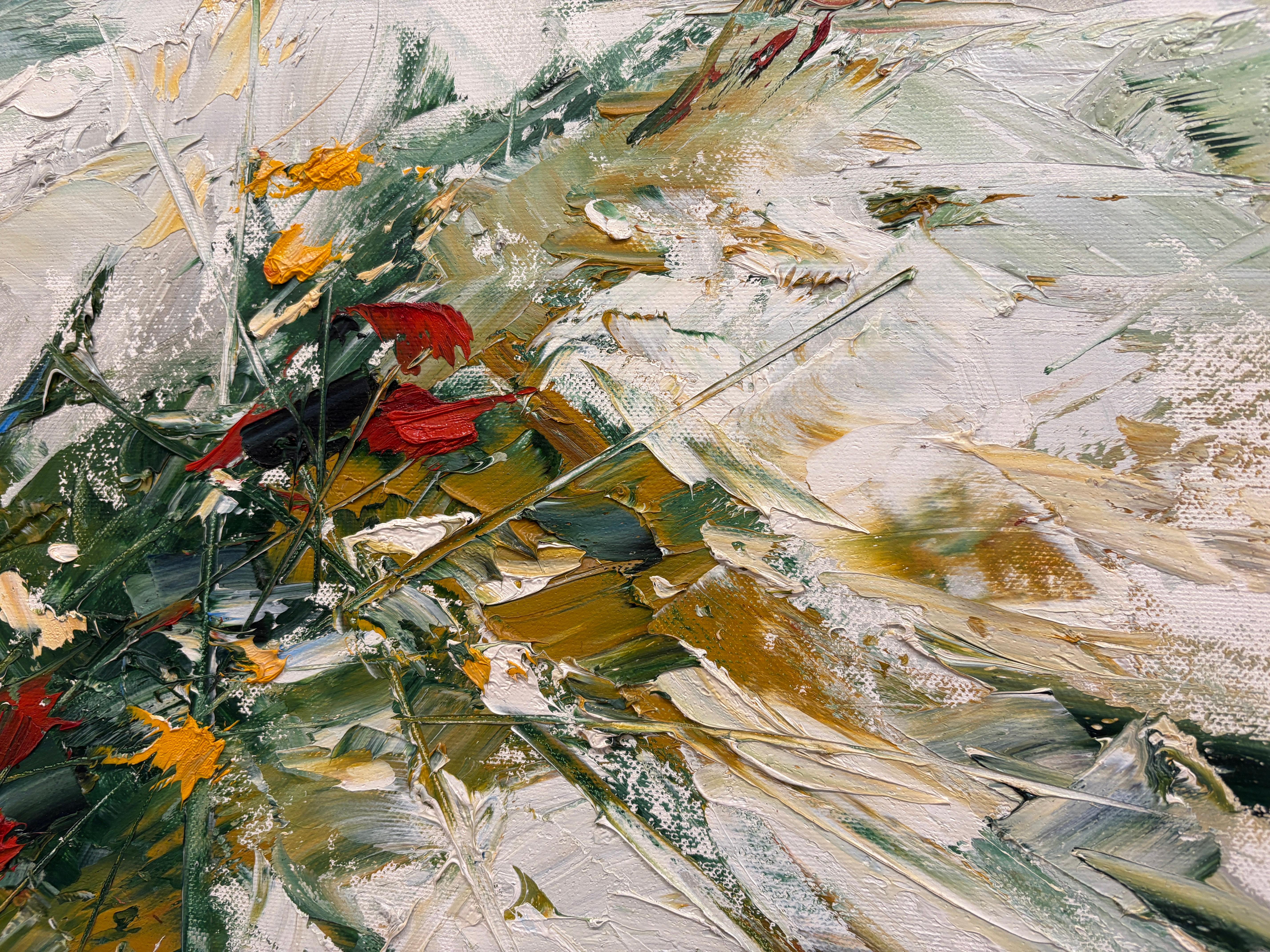 „White Sand By The Ocean“ Zeitgenössische, abstrakte Landschaft von Masri im Angebot 5