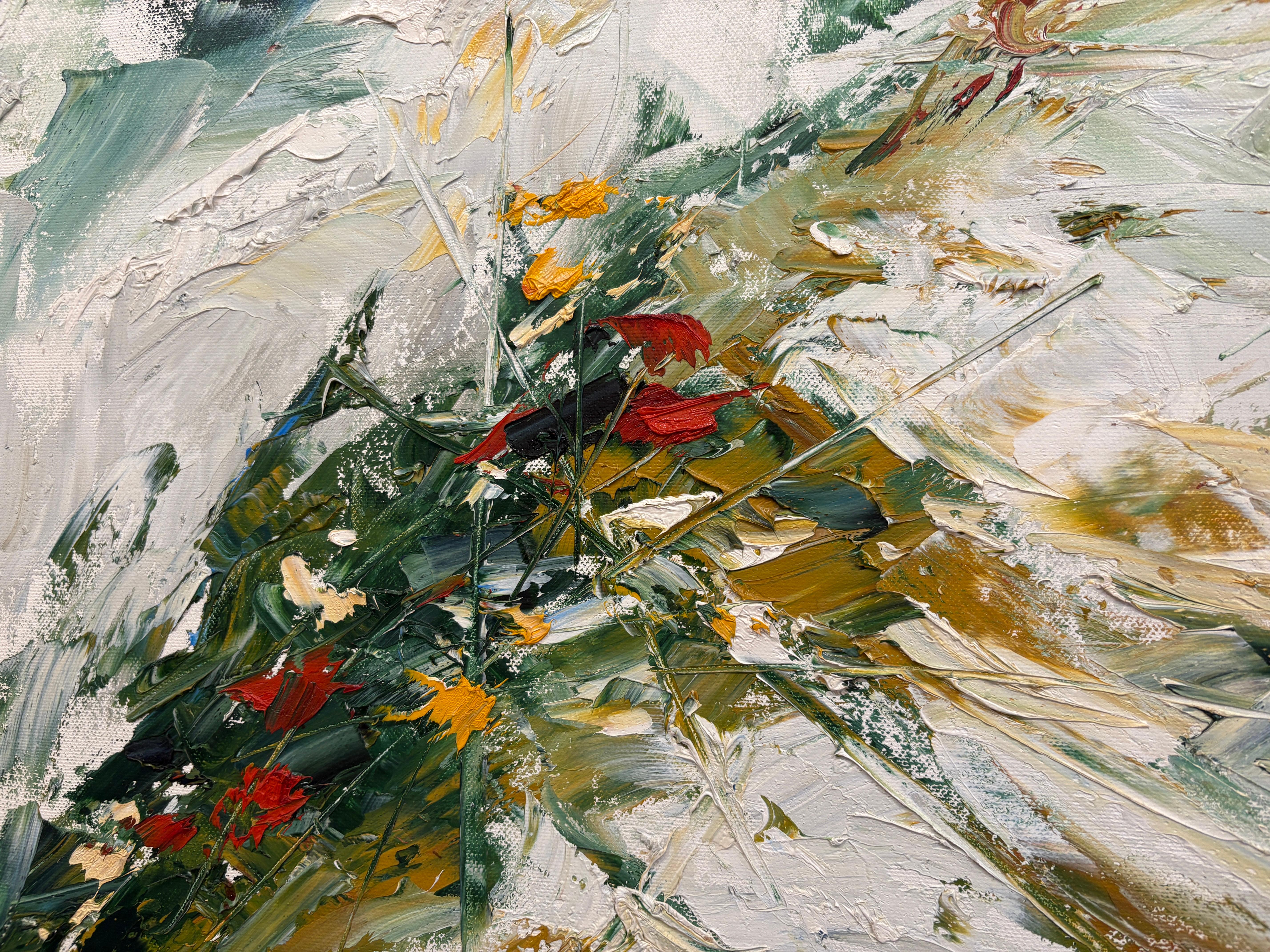 „White Sand By The Ocean“ Zeitgenössische, abstrakte Landschaft von Masri im Angebot 6