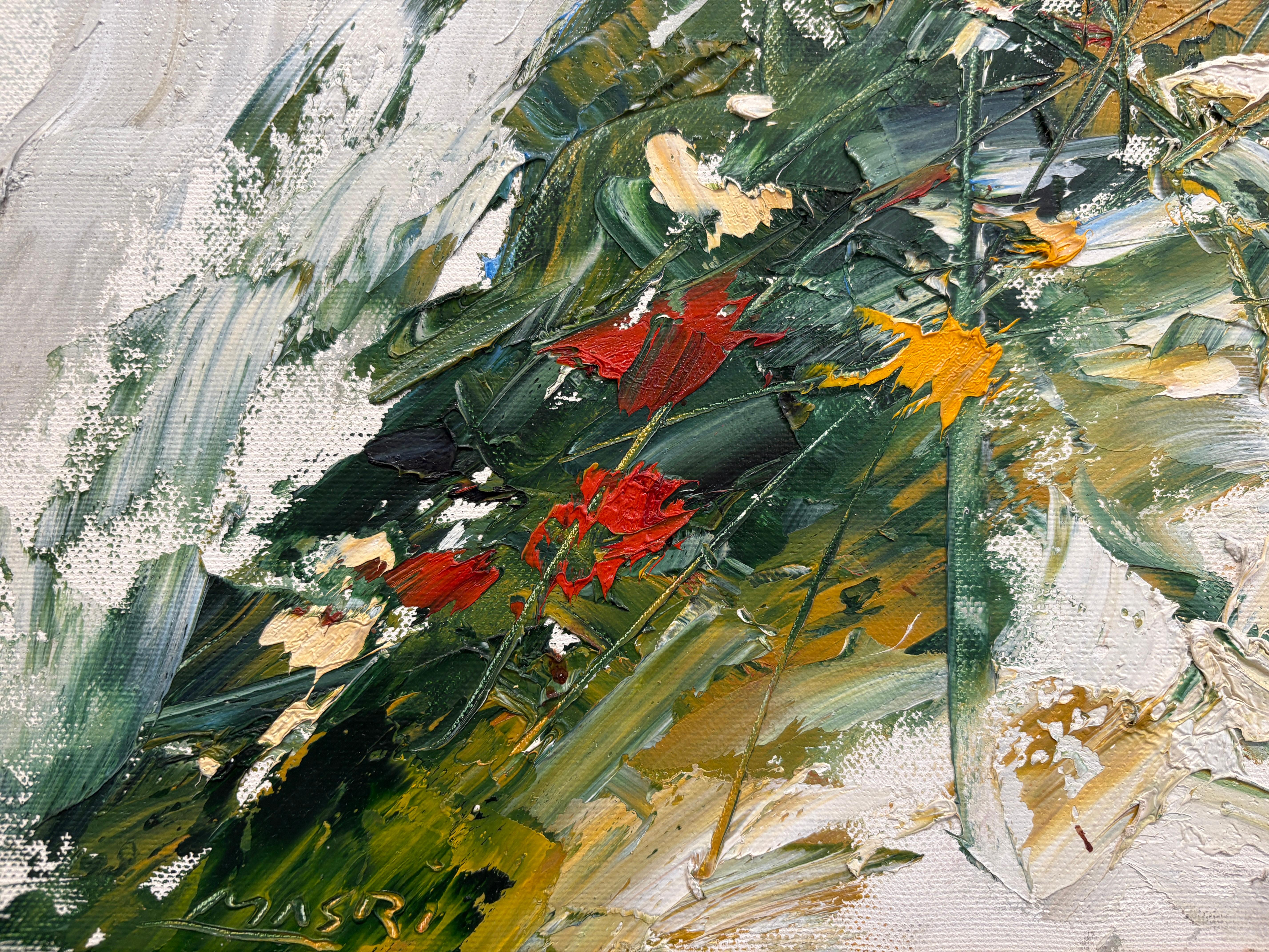 „White Sand By The Ocean“ Zeitgenössische, abstrakte Landschaft von Masri im Angebot 7