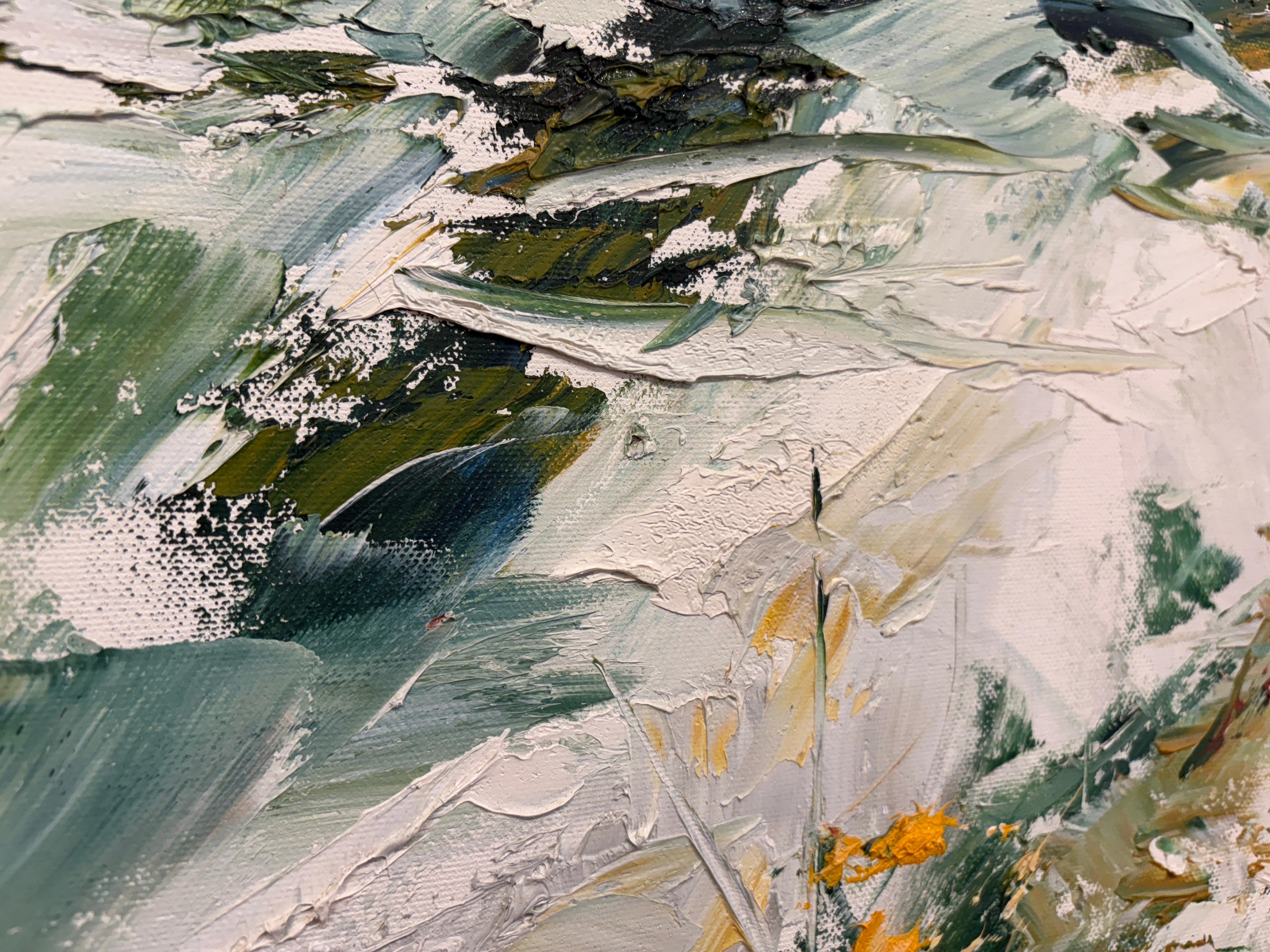 „White Sand By The Ocean“ Zeitgenössische, abstrakte Landschaft von Masri im Angebot 3