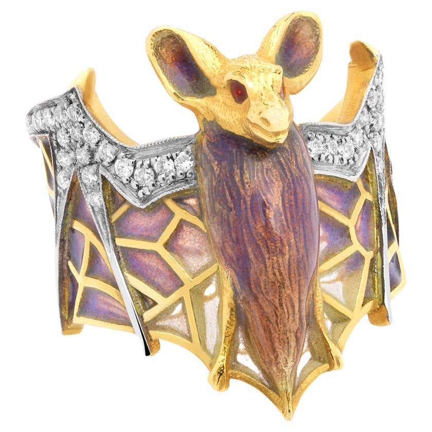 Bat Ring - 40 For Sale on 1stDibs | bat engagement ring, bat ring gold ...
