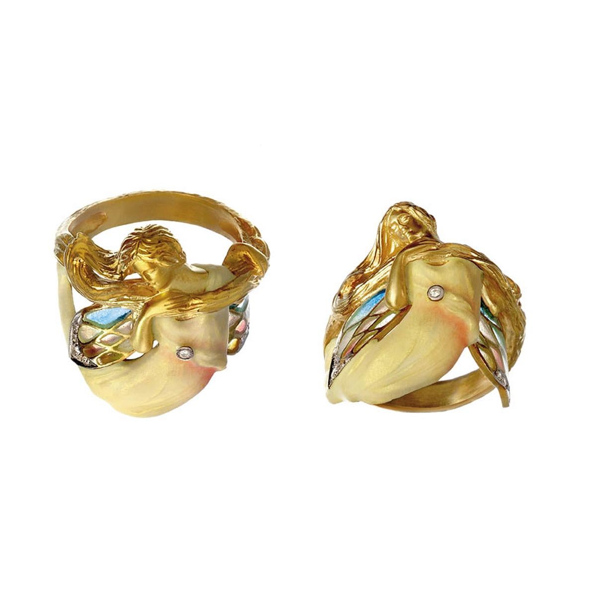 Masriera Ring aus 18 Karat Gelbgold a.muse.

Ring aus 18 K Gelbgold mit 
