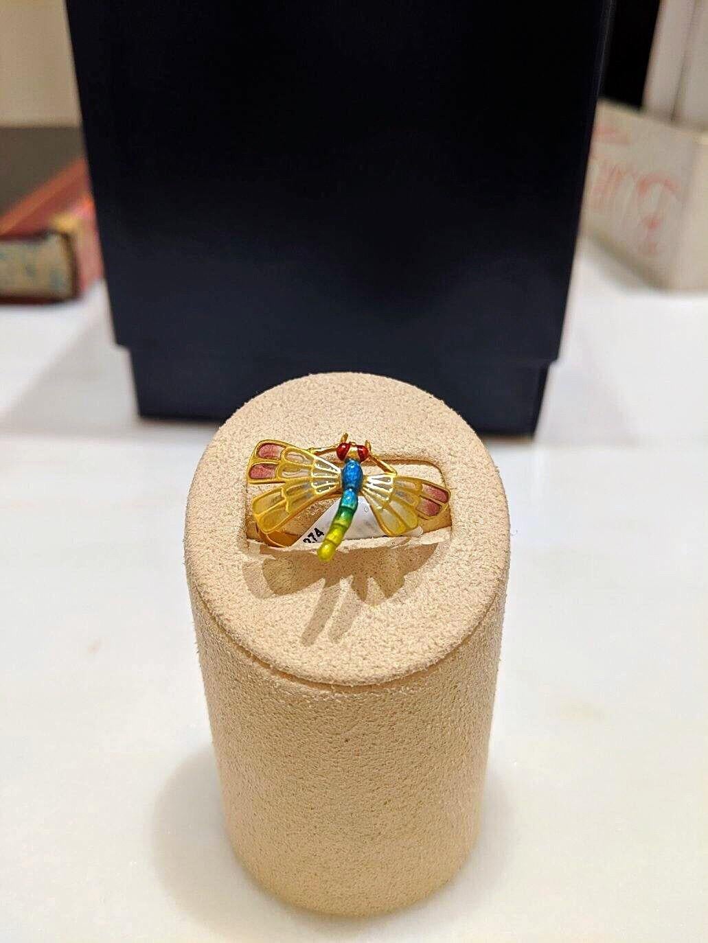 dragonfly ring gold