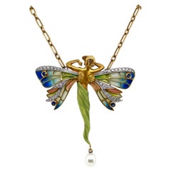 Masriera, collier broche pendentif Broche A Jour