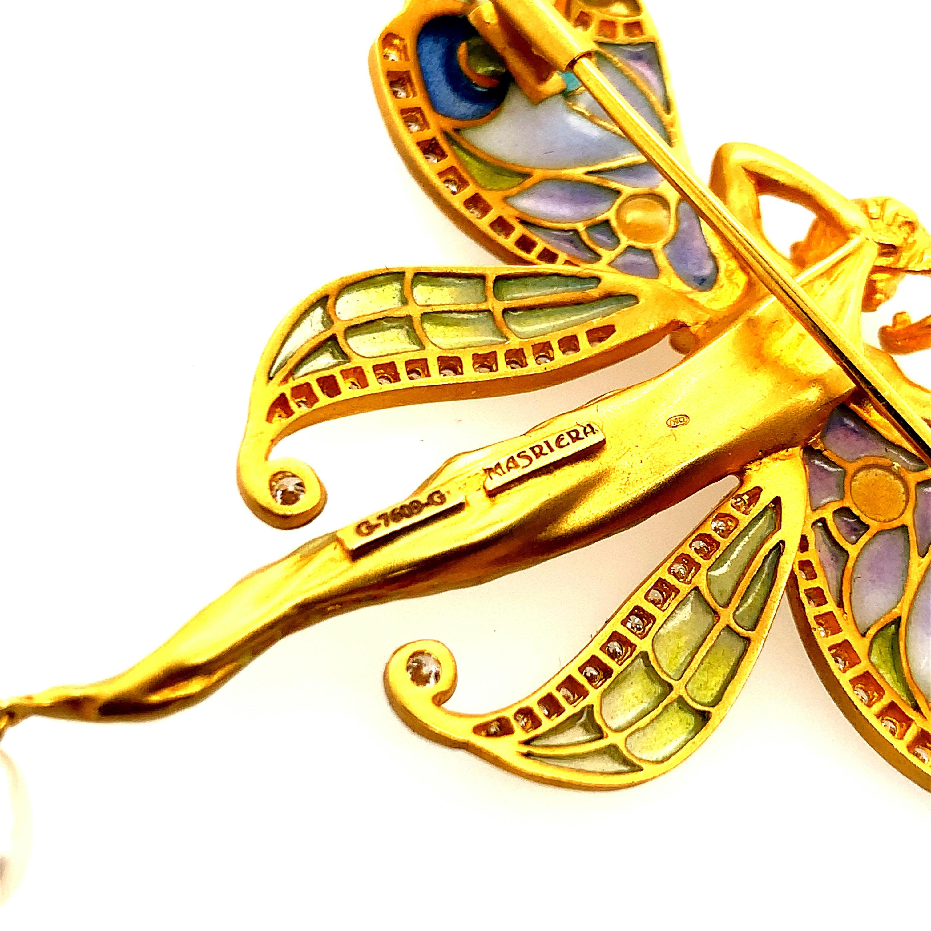 Donna Spilla farfalla Masriera Purple Whisper in vendita