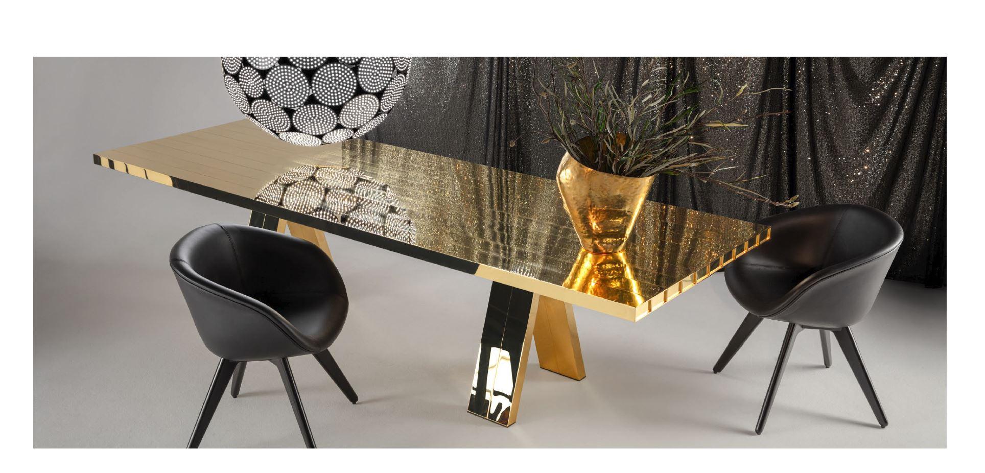 Polished Mass II Dining Room Table For Sale