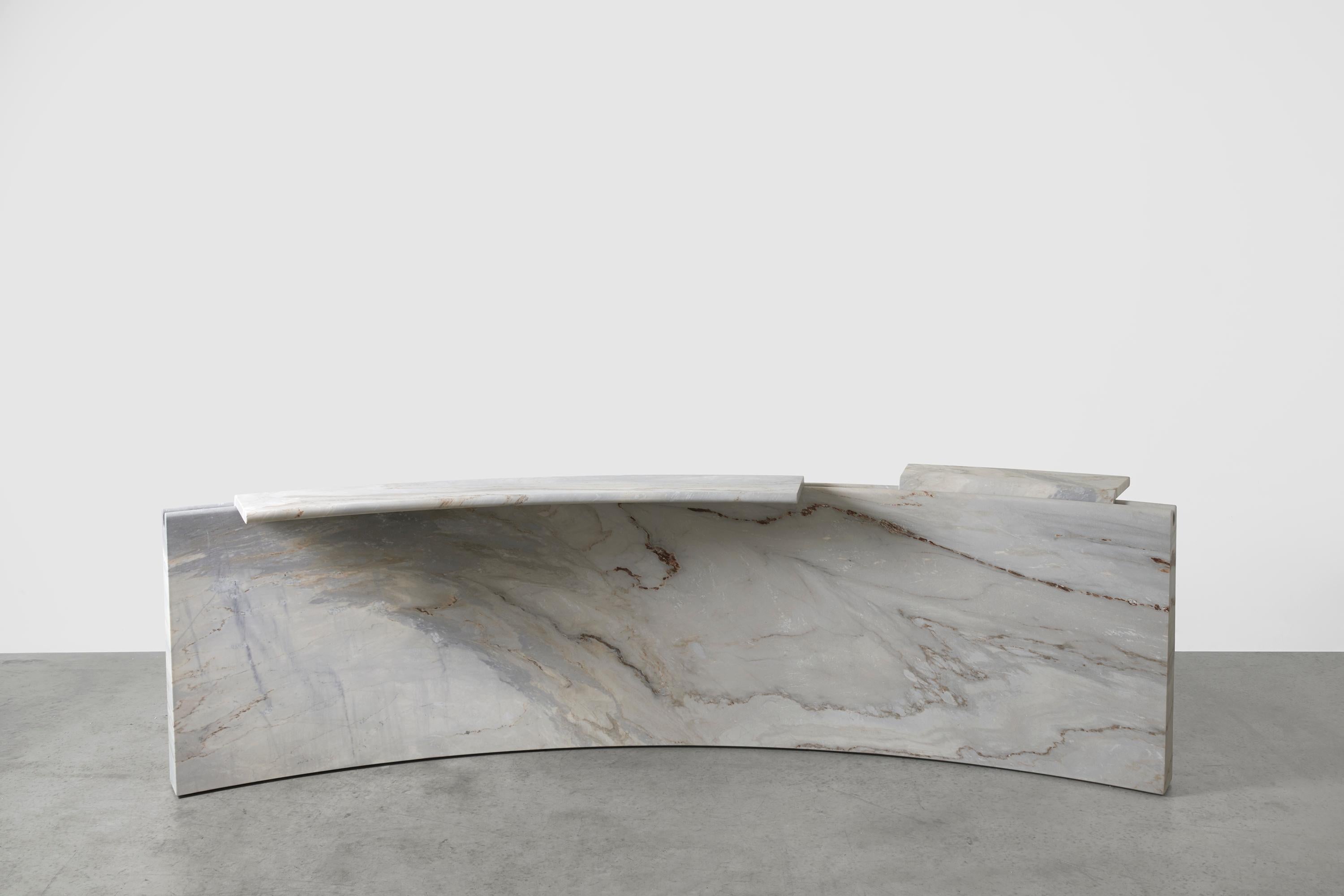 MASS Large Table by Agglomerati
Designed by Fred Ganim
Unique piece
Dimensions: D279 cm x W76 cm x H80 cm
Materials: Marble Palissandro Bluette
It Can be produced in several different sizes and a selection of other Italian marbles.

Grounded