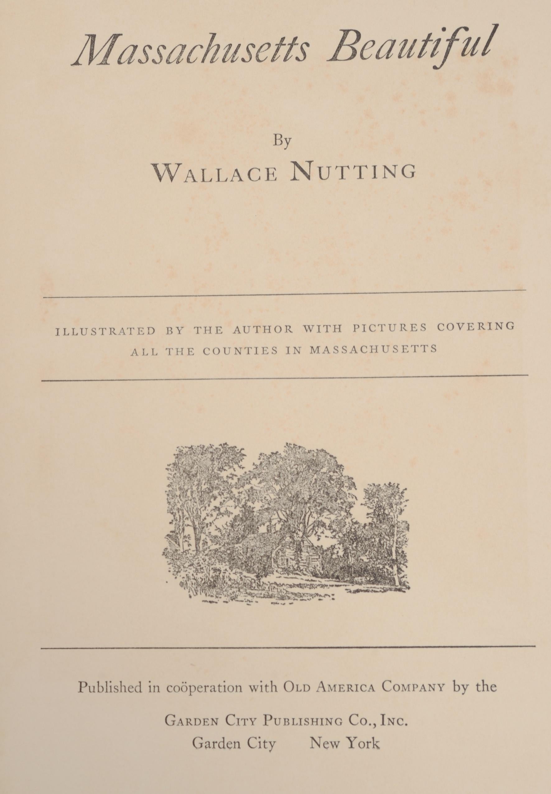 Schönes Massachusetts von Wallace Nutting, signierte Erstausgabe Thus im Angebot 7