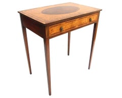 Massachusetts Federal Mahogany and Bird’s-Eye Maple Side Table, circa 1800