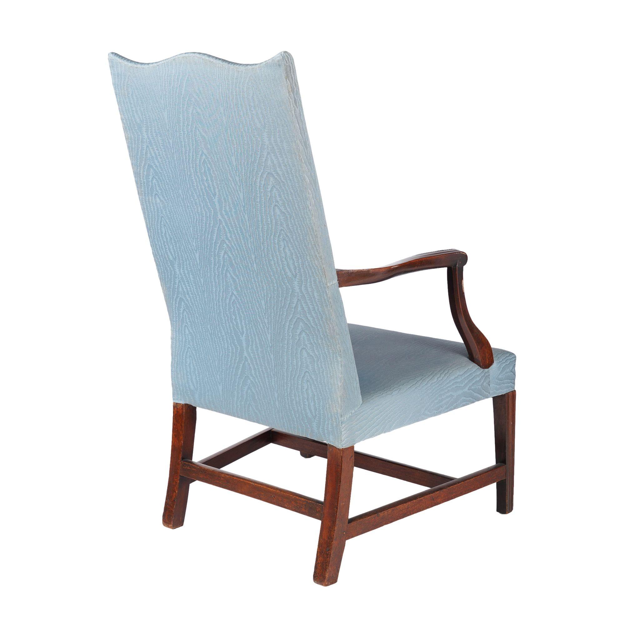 18th Century Massachusetts Martha Washington lolling chair, c. 1785 For Sale