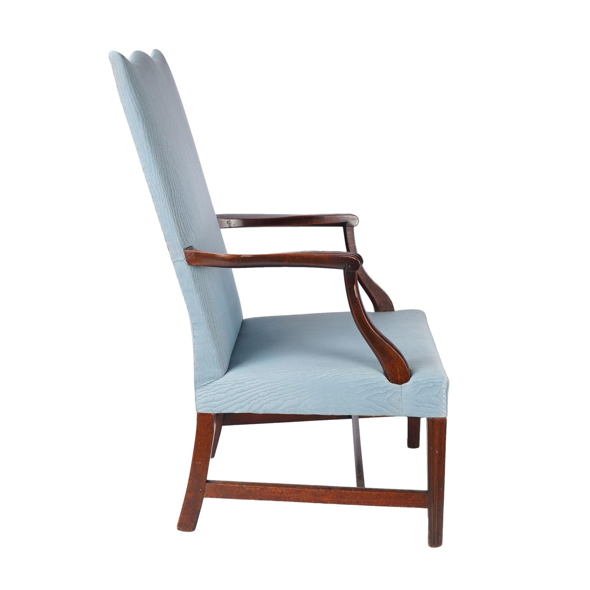Upholstery Massachusetts Martha Washington lolling chair, c. 1785 For Sale