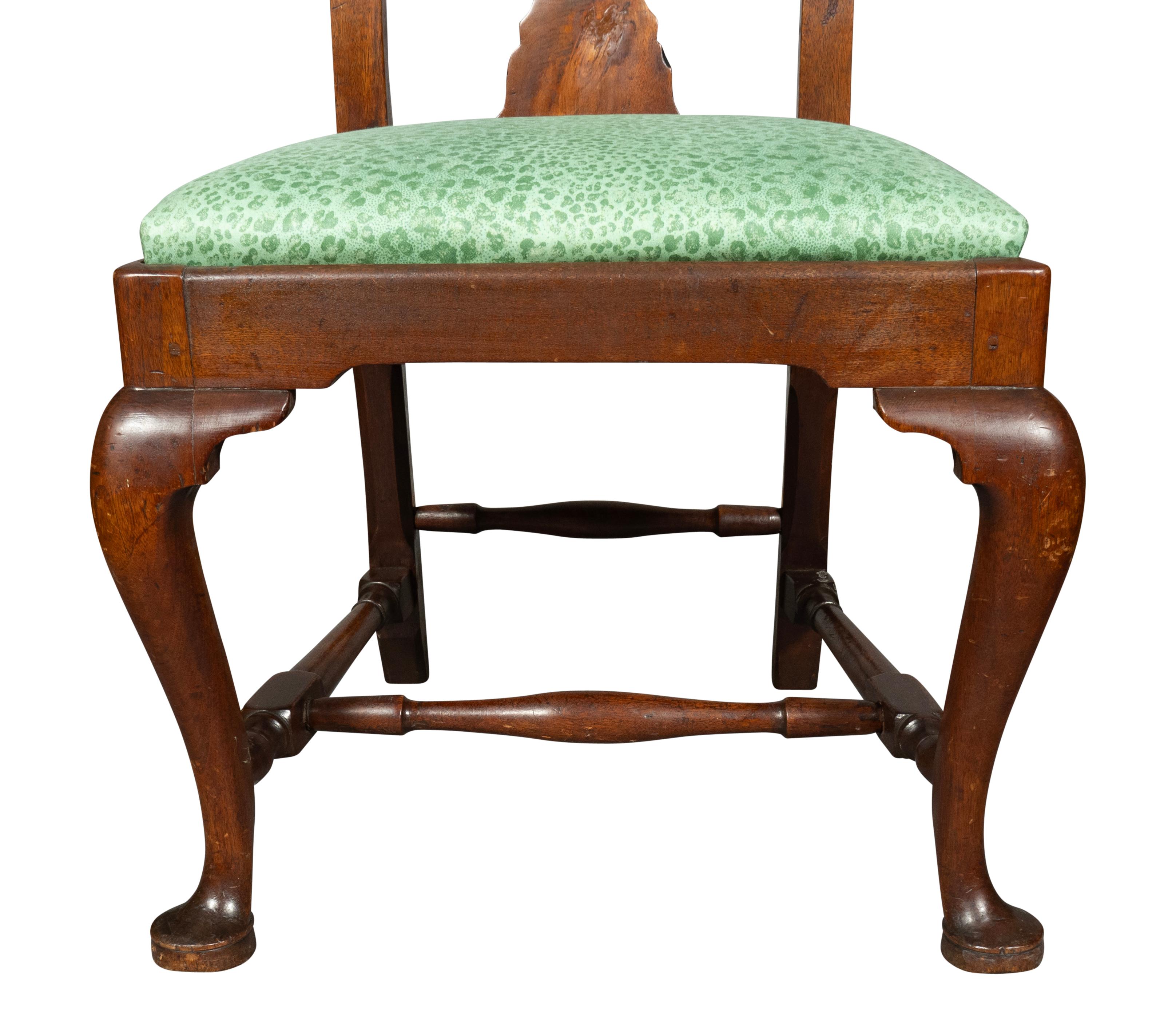 Massachusetts Queen Anne Walnut Side Chair For Sale 3