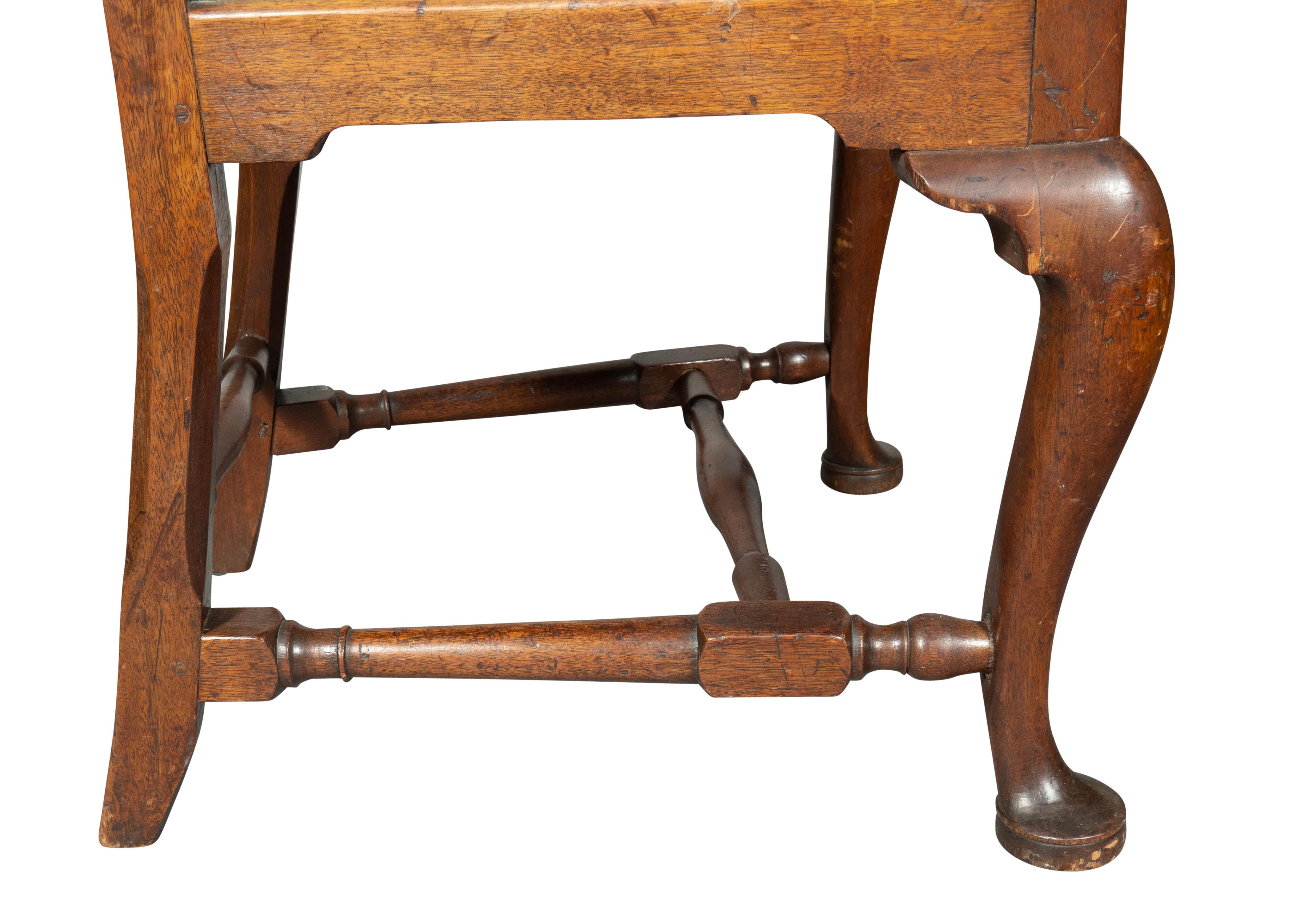 Massachusetts Queen Anne Walnut Side Chair For Sale 4