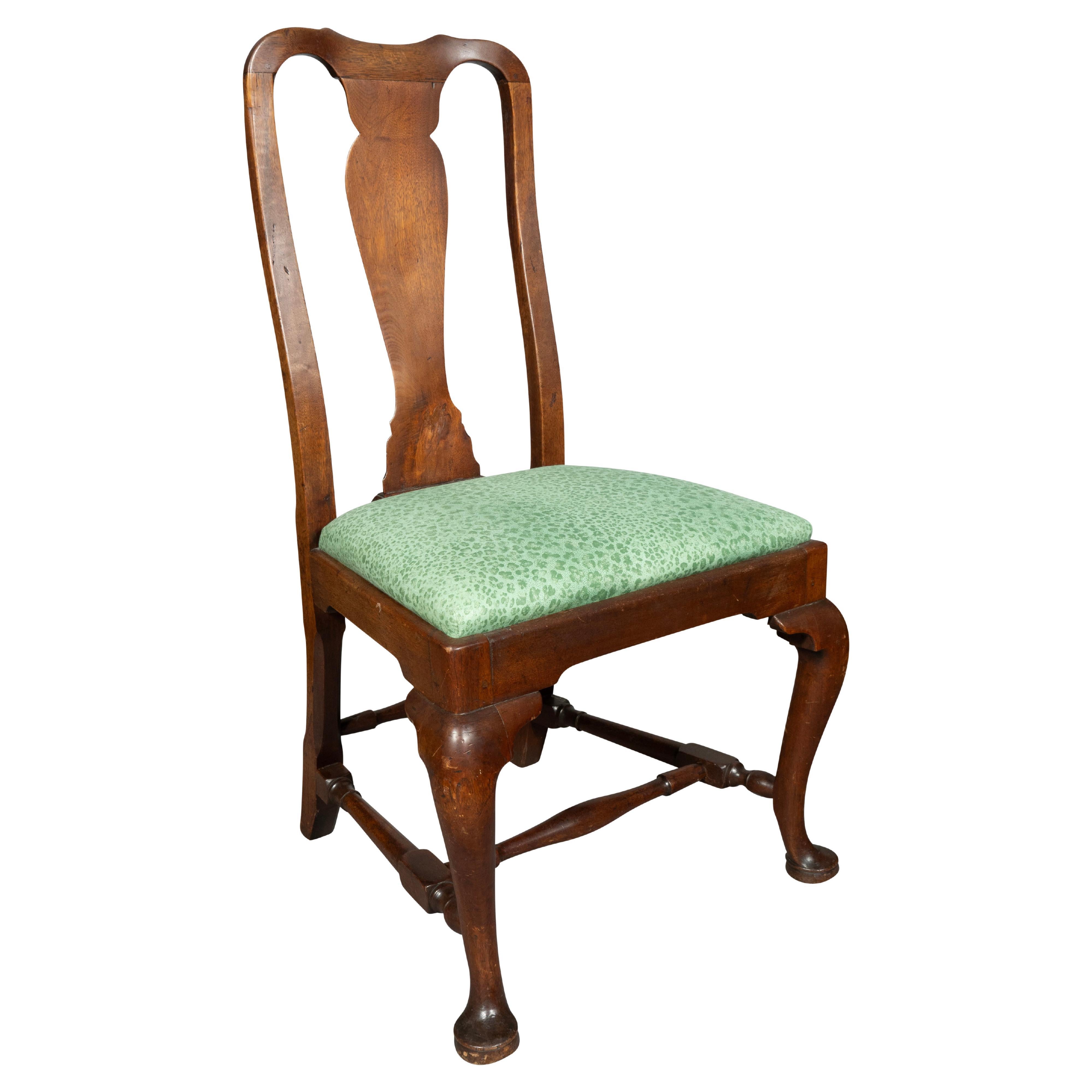 Massachusetts Queen Anne Walnut Side Chair