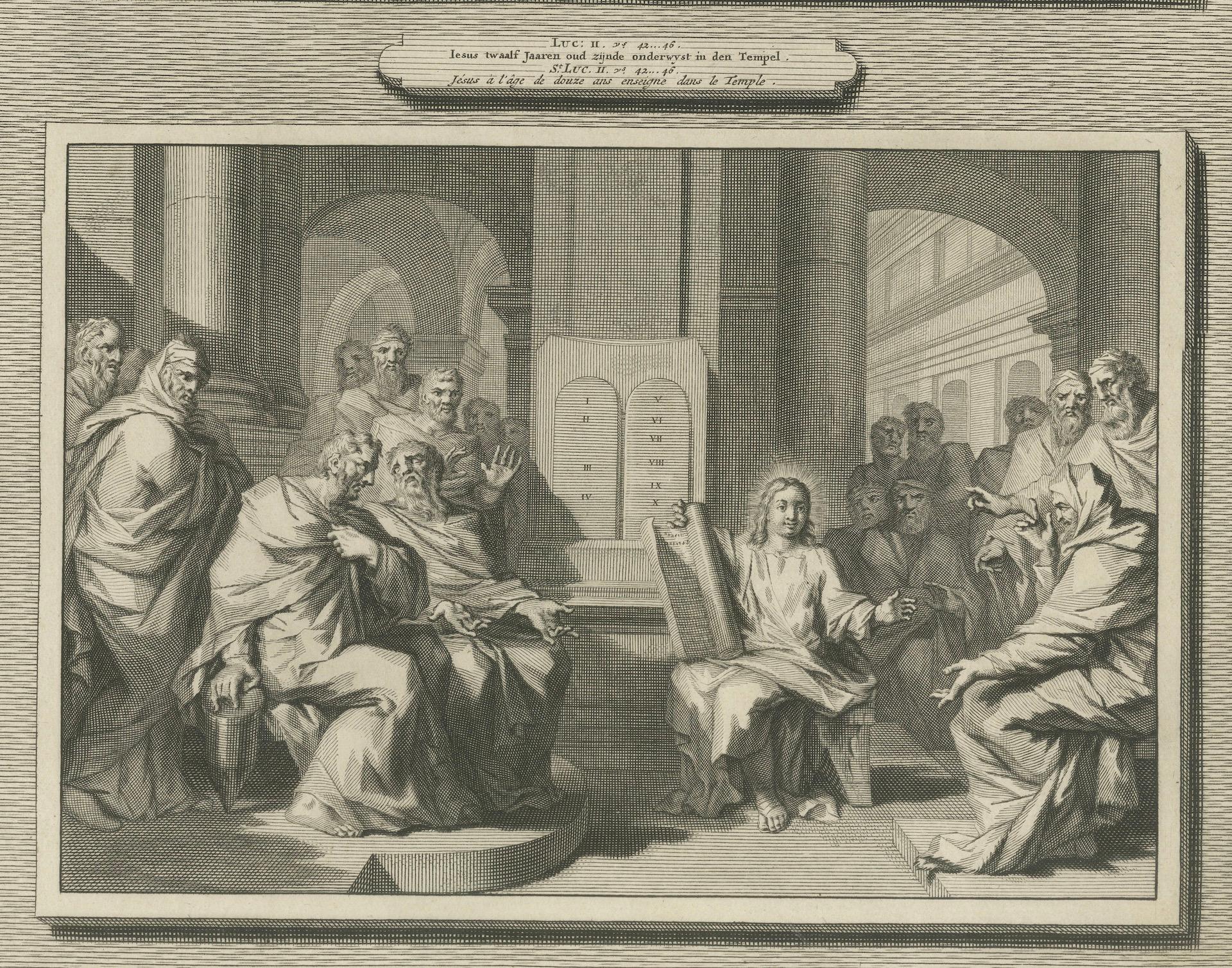 Massaker an den Unschuldigen und Christus unter den Ärzten, Pieter Mortier, um 1700 (Frühes 18. Jahrhundert) im Angebot