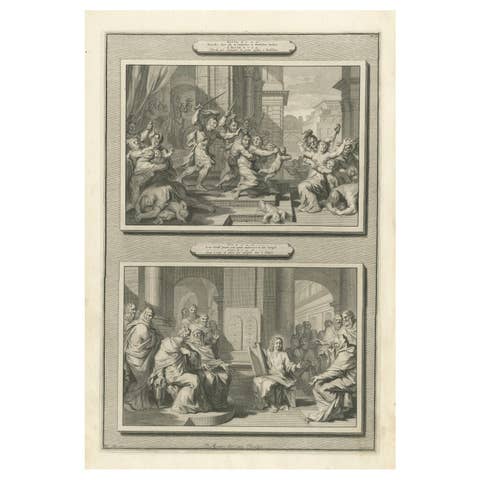 Massacre of the Innocents & Christ among the Doctors, Pieter Mortier, ca. 1700