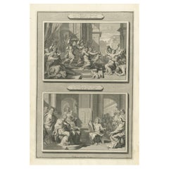 Massacre of the Innocents & Christ among the Doctors, Pieter Mortier, ca. 1700