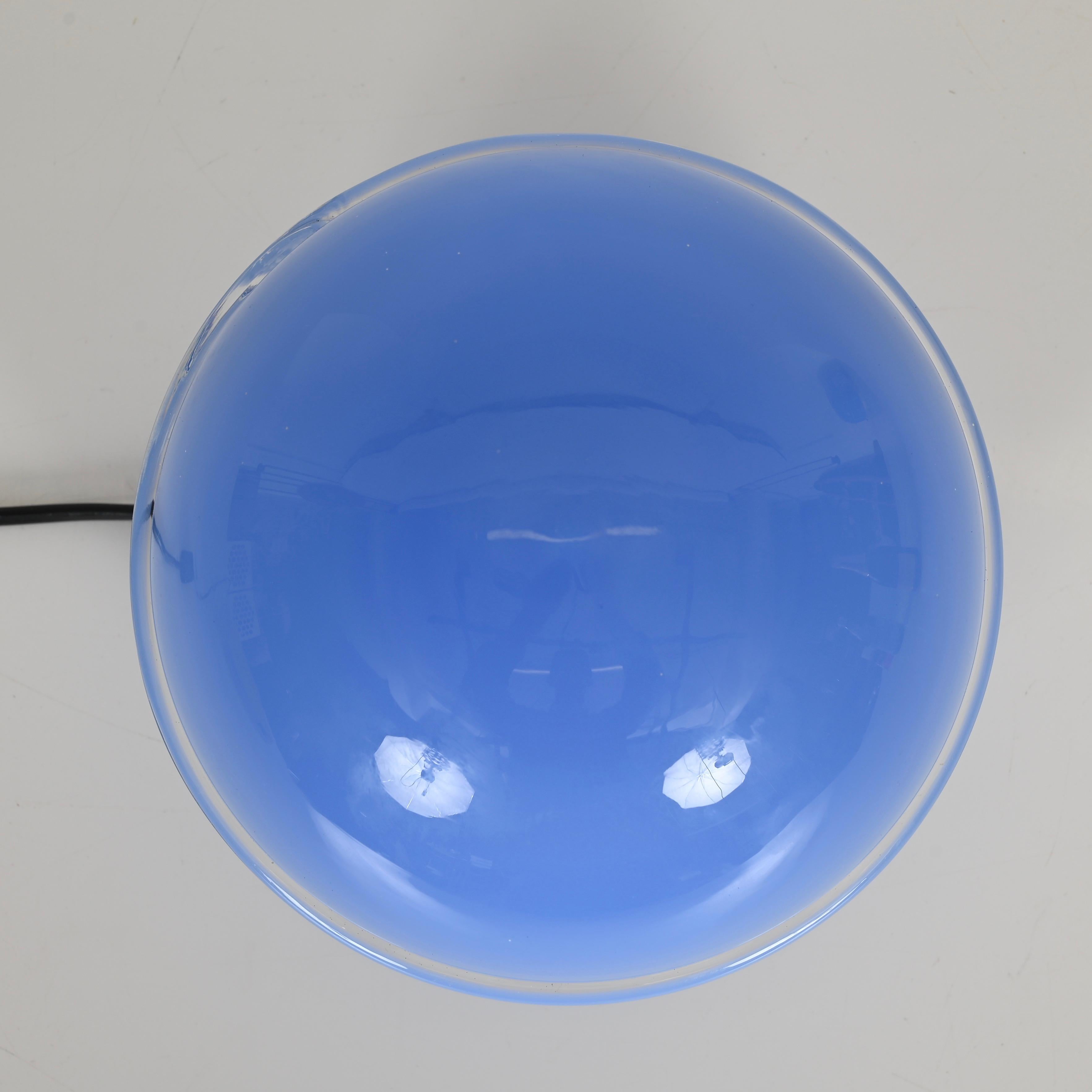 Massari Pair of Murano Glass Sky Blue 