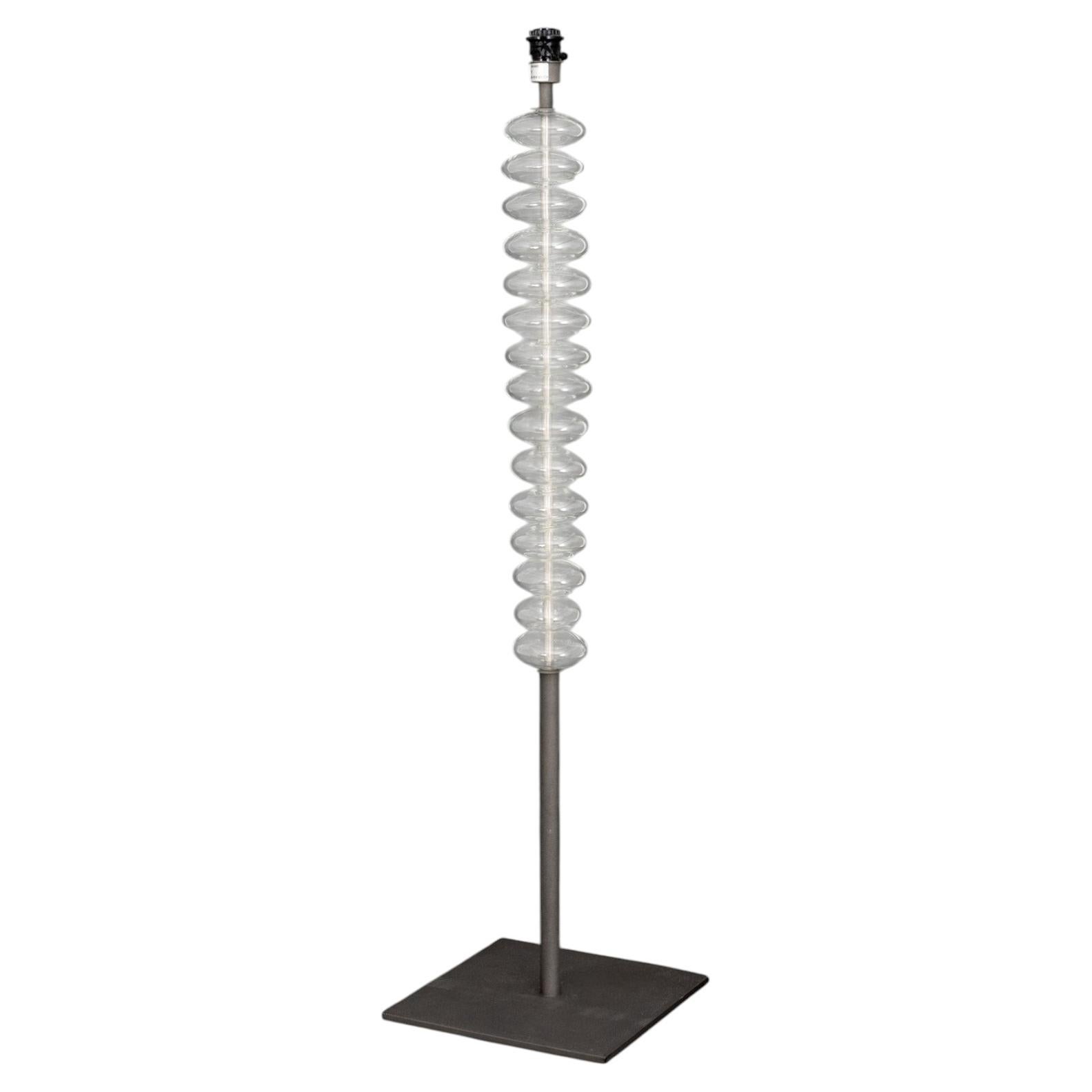 Jean-Marie Massaud for Poltrona Frau "Fede" Floor L, Murano Glass & Steel For Sale