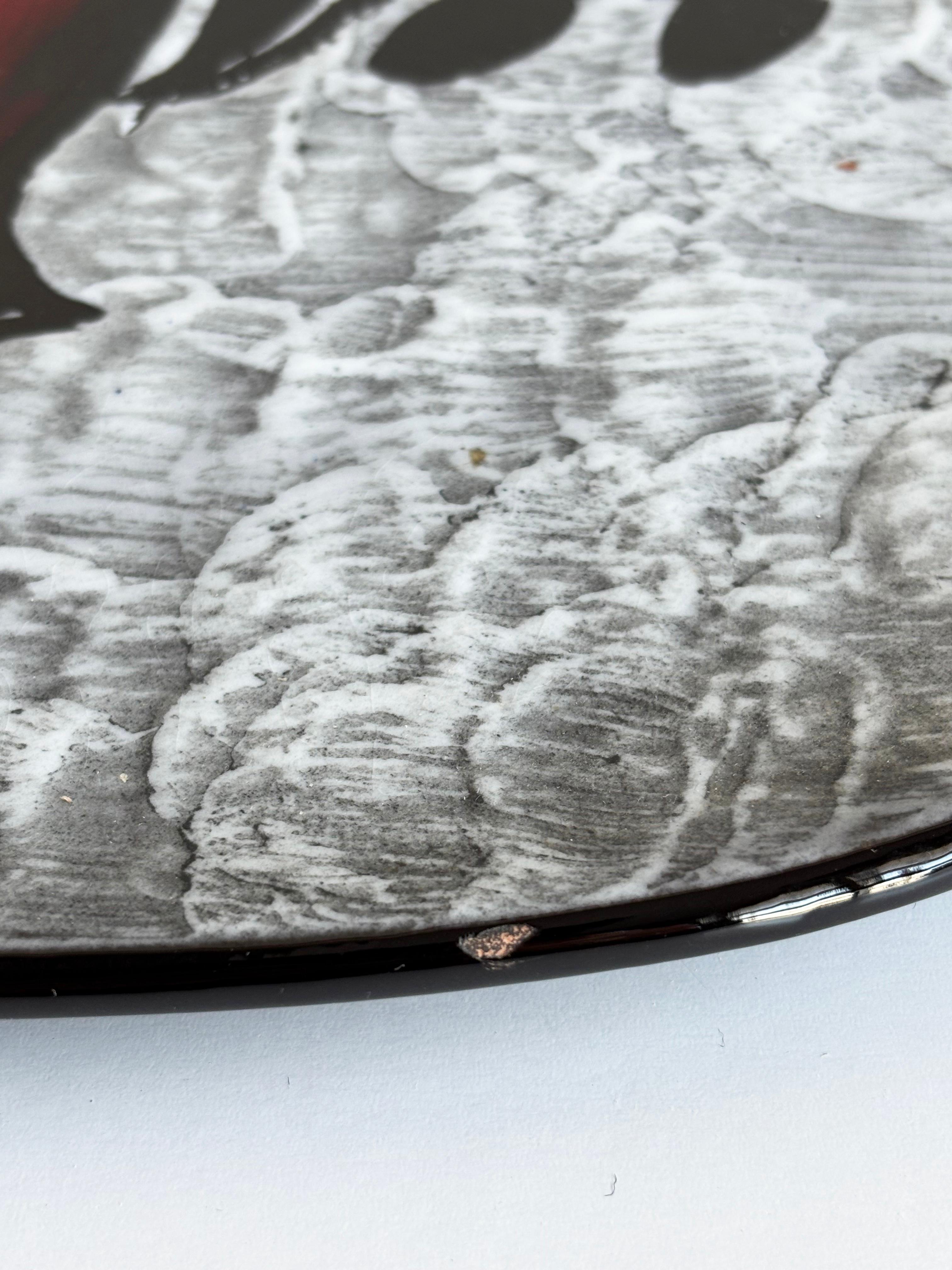 1960er Burkart Keramik (Schweiz) 'Wilde Pferde' keramischer Deko-Wandteller im Zustand „Hervorragend“ im Angebot in Bern, CH