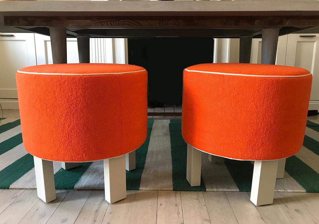 Offer continues until September 6th for our first end-of-Summer sale. 
The price shown for our indoor-outdoor Massey Stool is 15% less than usual.  
Our handcrafted pieces are made one at a time so our usual lead times still apply, 

Massey stools