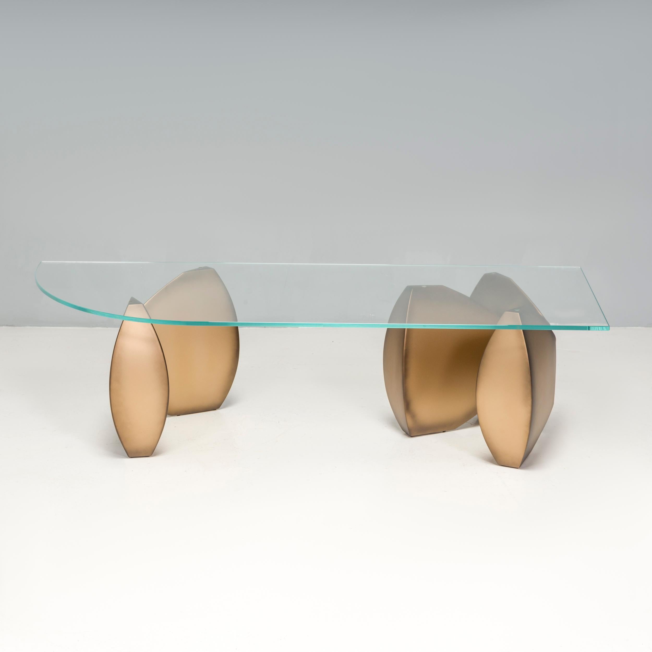 Evan Lewis furniture pieces are hand-crafted one at a time at the Evan Lewis atelier in Chicago, Illinois.  Founded in 1991 as a collection of sculptural furniture forms inspired by classical motifs, readapted as contemporary design. 

The Massi