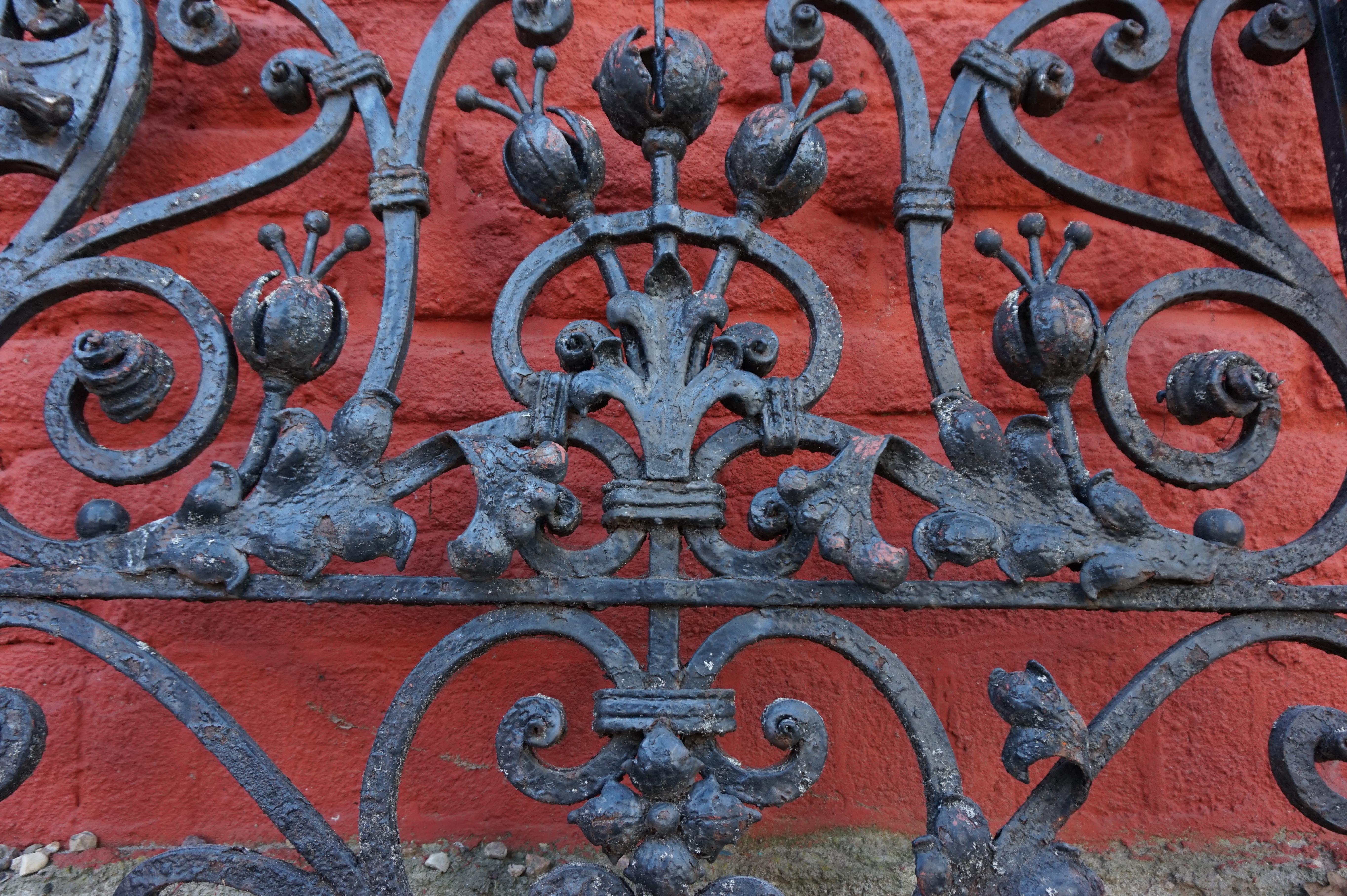 Mid-19th Century Massice antique ironmongery Garden Gate, 1860