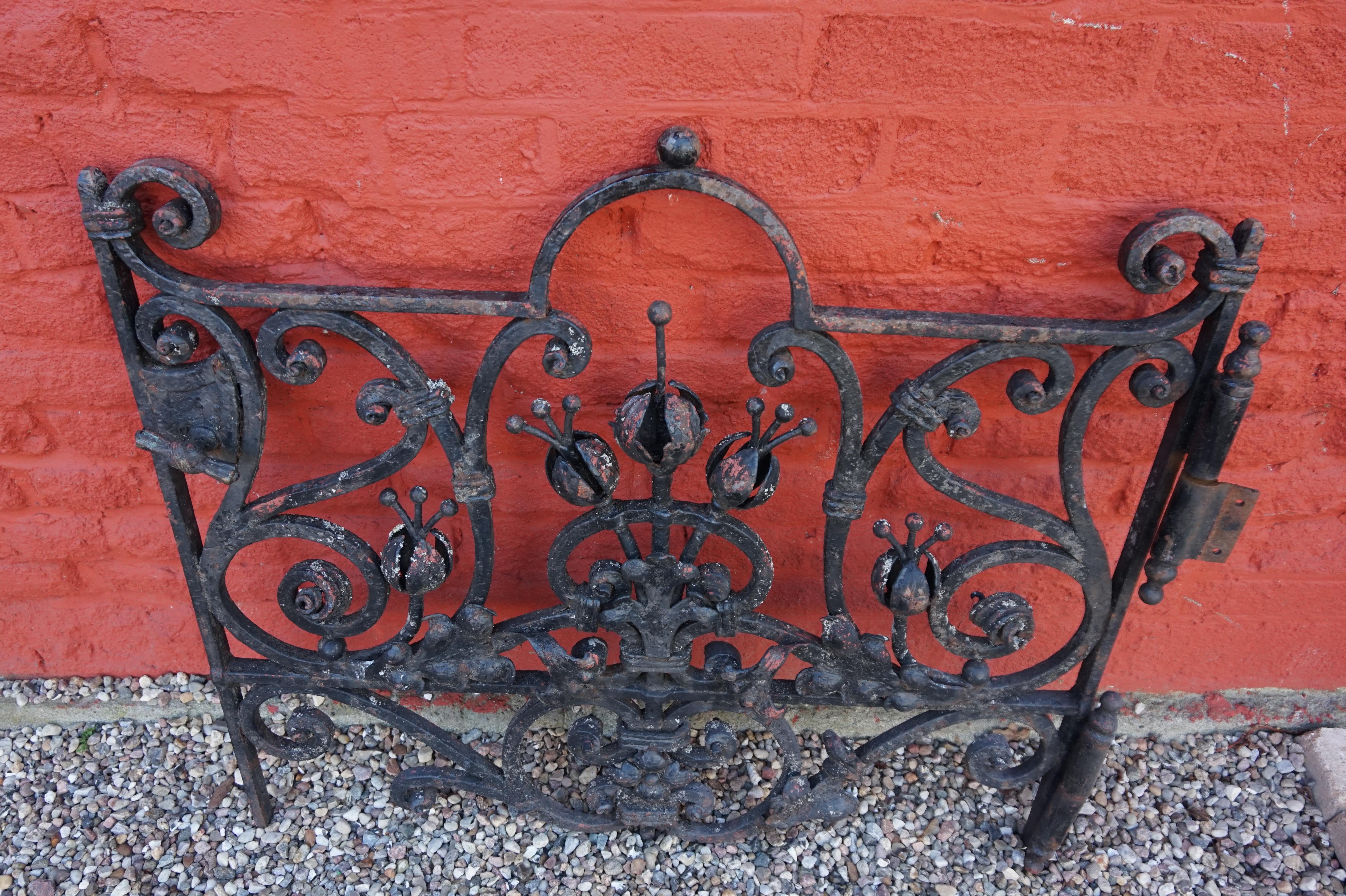 Massice antique ironmongery Garden Gate, 1860 2