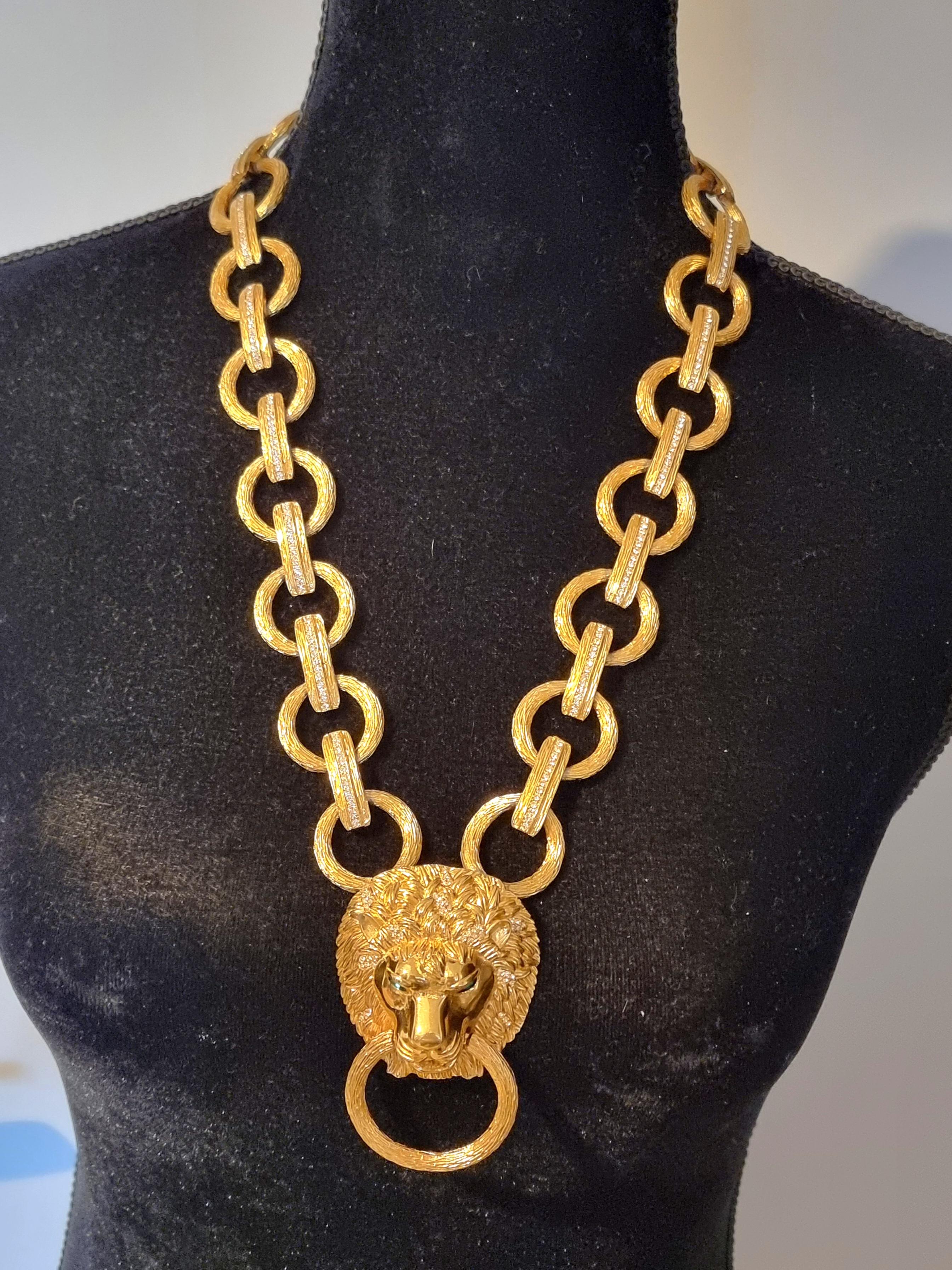 Women's Massive NECKLACE SAUTOIR D'ORLAN, vintage from the 80s For Sale