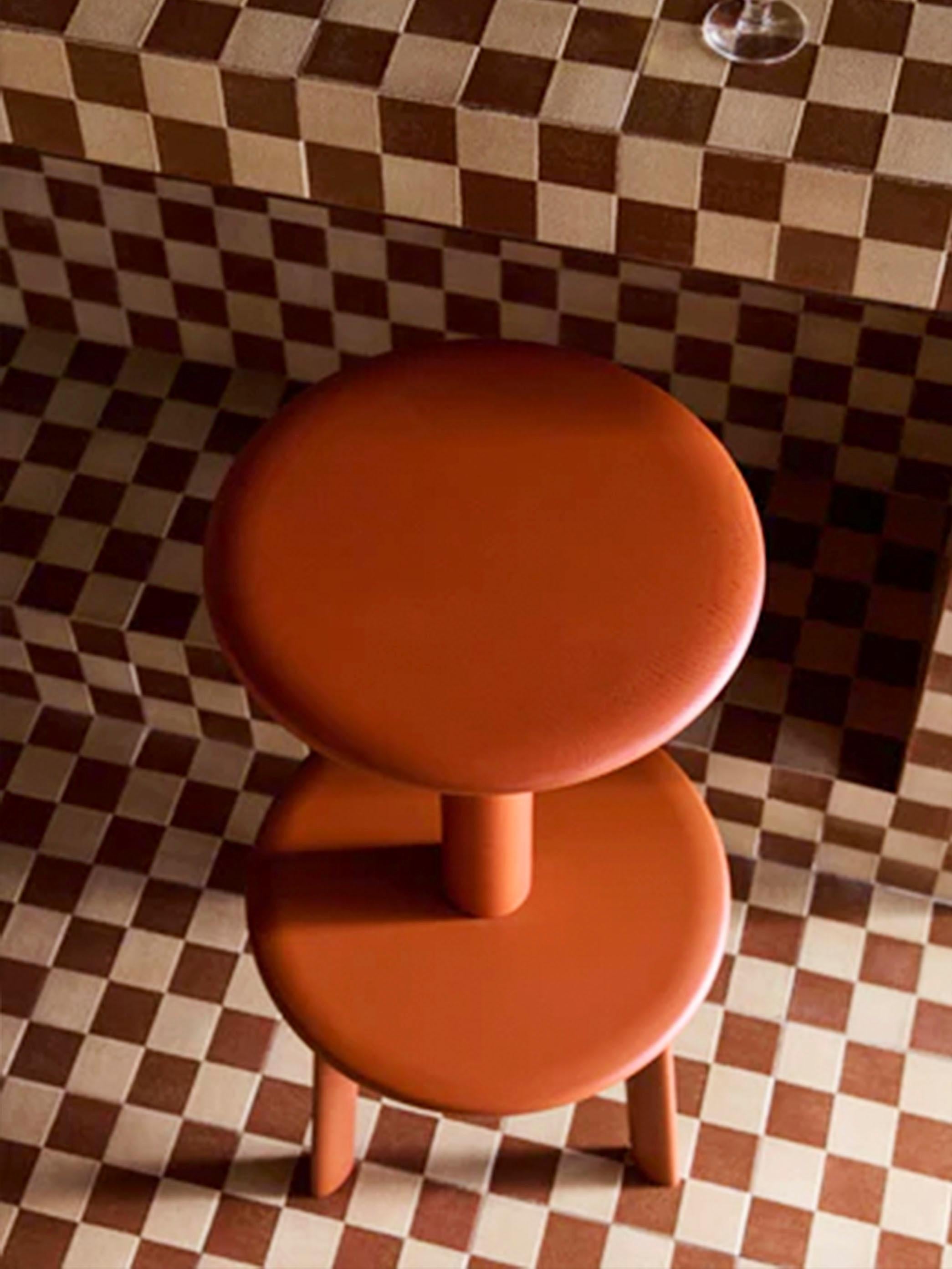 Chinese Massif Counter Stool, AV39, Ember Color by Anderssen & Voll for &Tradition For Sale