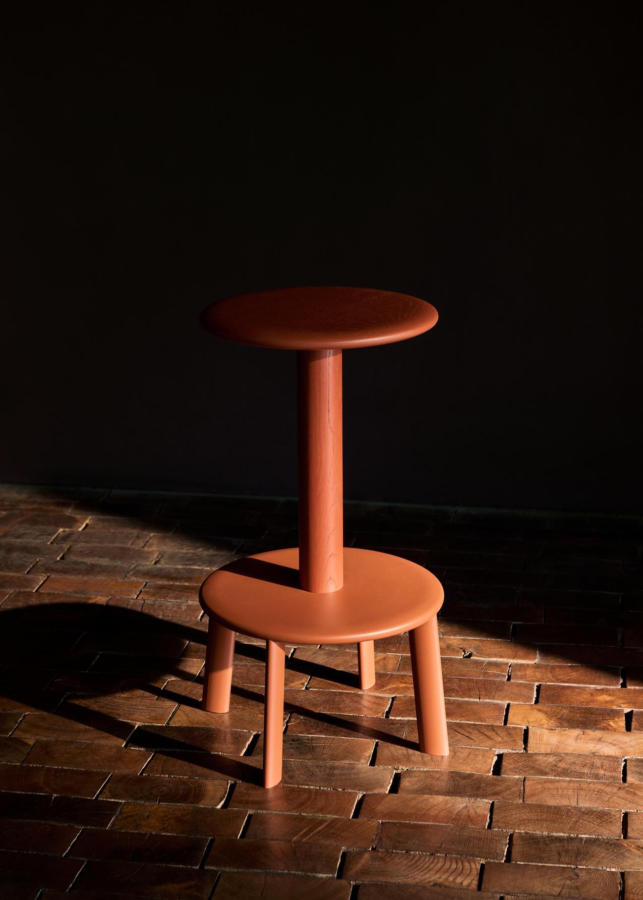 Oak Massif Counter Stool, AV39, Ember Color by Anderssen & Voll for &Tradition For Sale