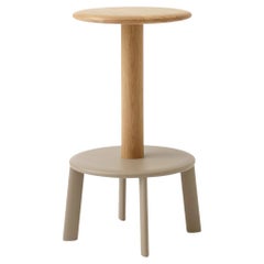 Sgabello da banco Massif, AV39, Oak & Grey Beige di Anderssen & Voll per &Tradition