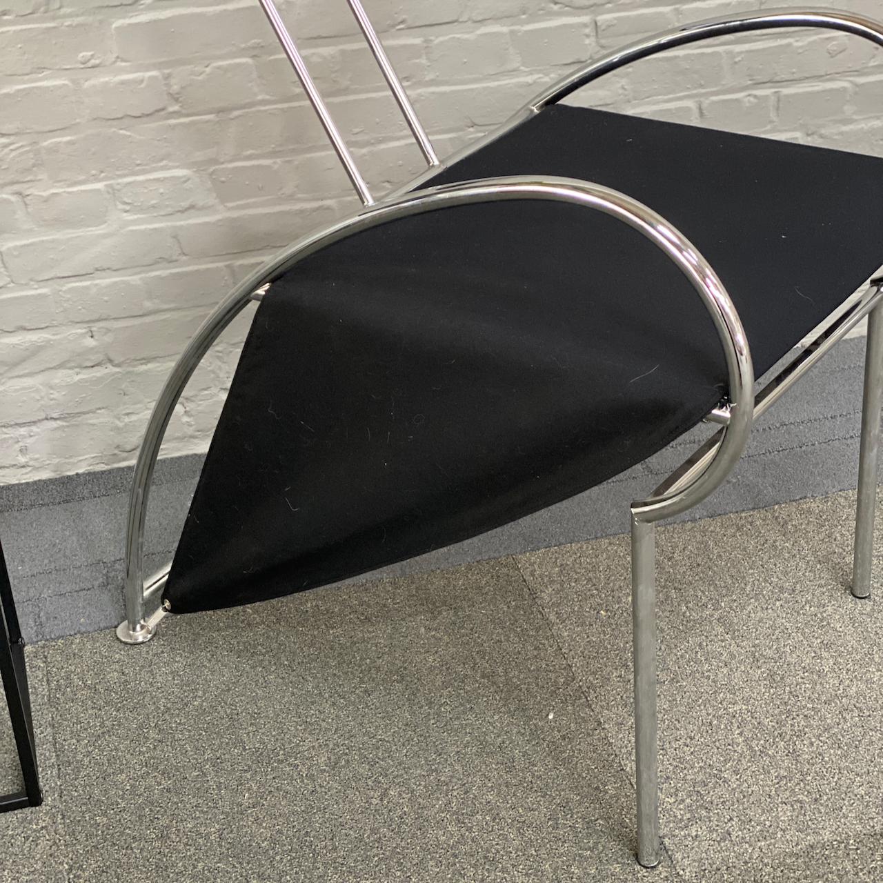 italien Massimi Iosa Ghini fauteuil VELOX noir pour Moroso - Italie 1980'S en vente
