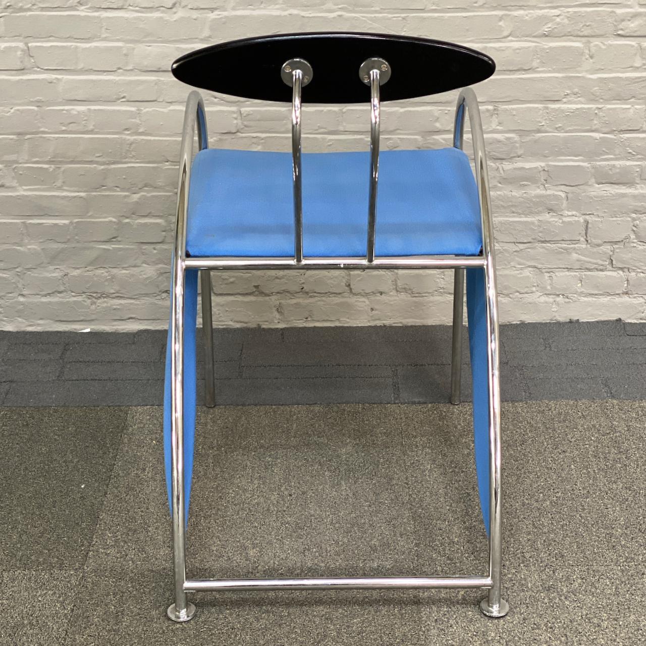Massimi Iosa Ghini blue VELOX armchair for Moroso - Italy 1980'S For Sale 5
