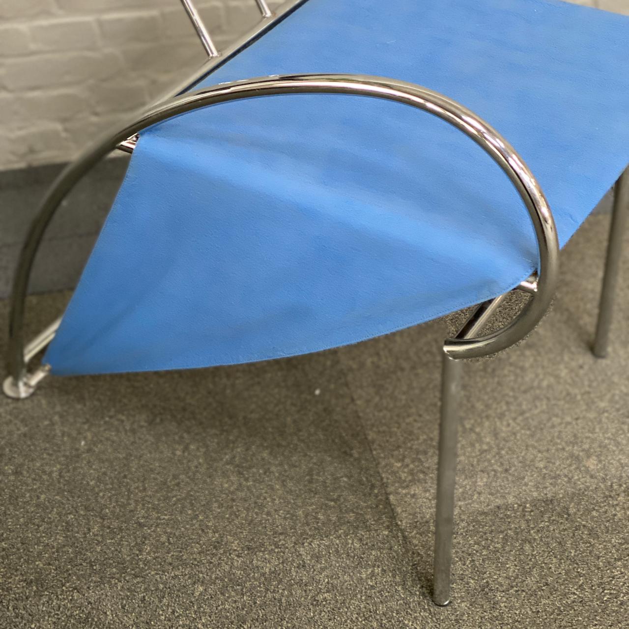 Massimi Iosa Ghini blue VELOX armchair for Moroso - Italy 1980'S In Excellent Condition For Sale In Zandhoven, BE