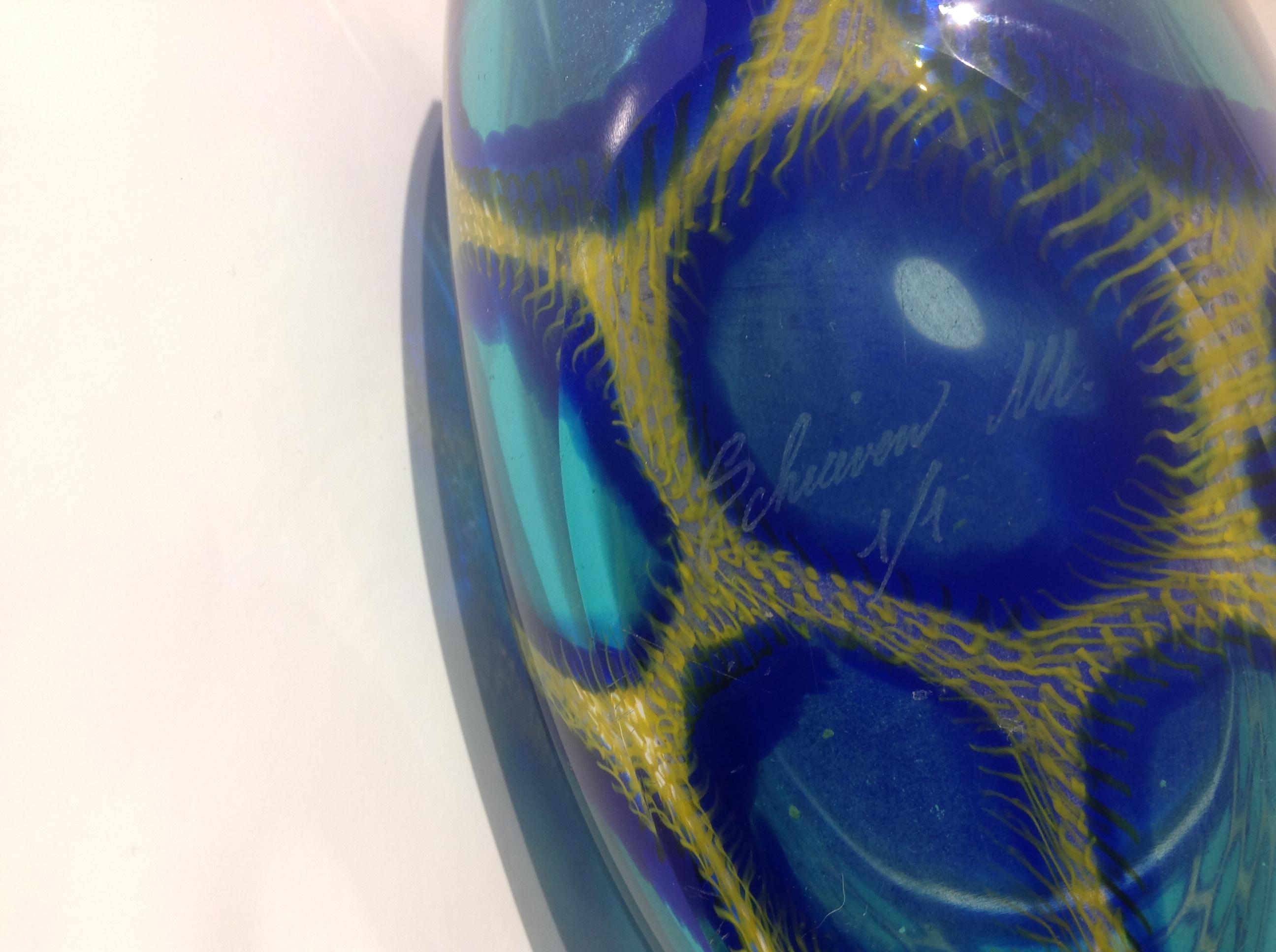 Massimiliano Schiavon Large Murano Battuto Murrine Vase In Good Condition For Sale In Keego Harbor, MI