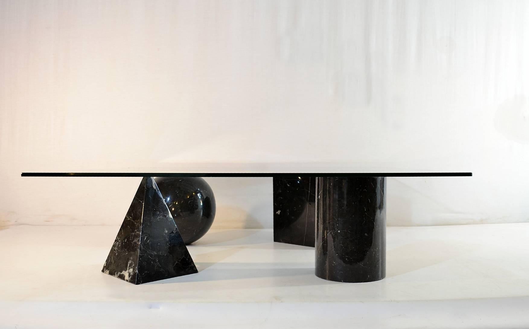 20th Century Massimo & Lella Vignelli 'Metafora' Coffee Table, Italy, 1970s