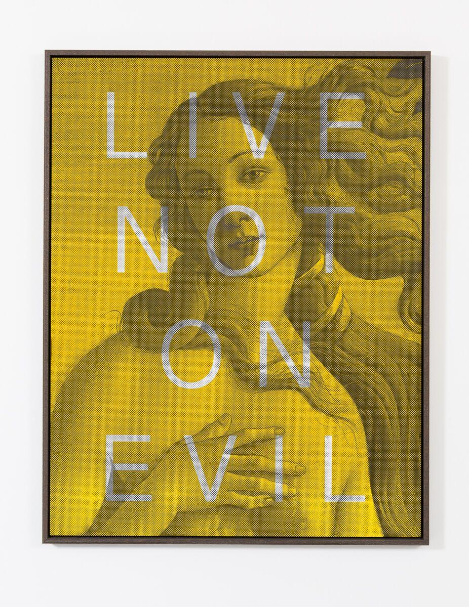 Live Not On Evil - Mixed Media Art by Massimo Agostinelli
