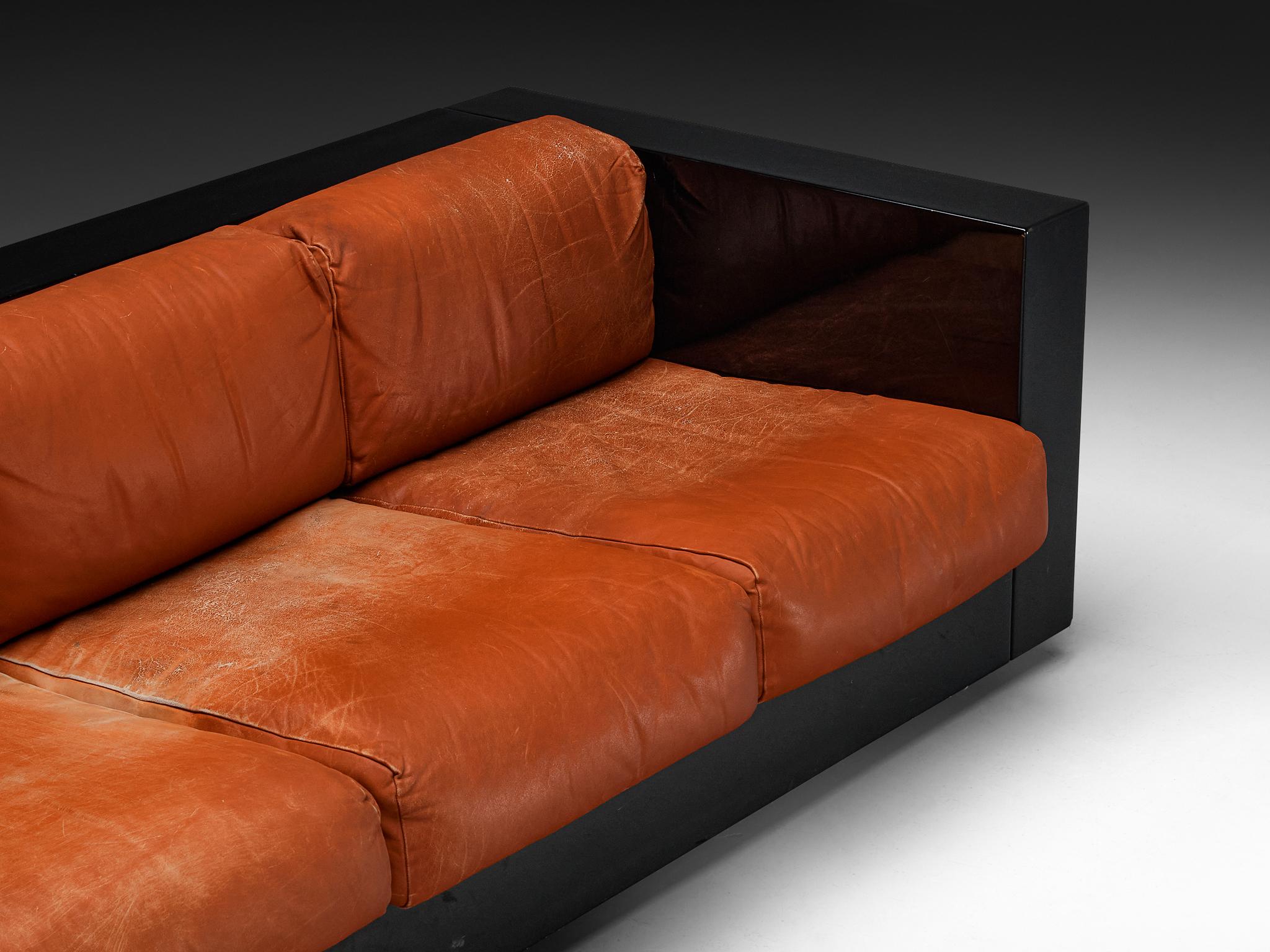 italien Massimo and Lella Vignelli for Poltronova Four-Seat 'Saratoga' Sofa (canapé quatre places) en vente