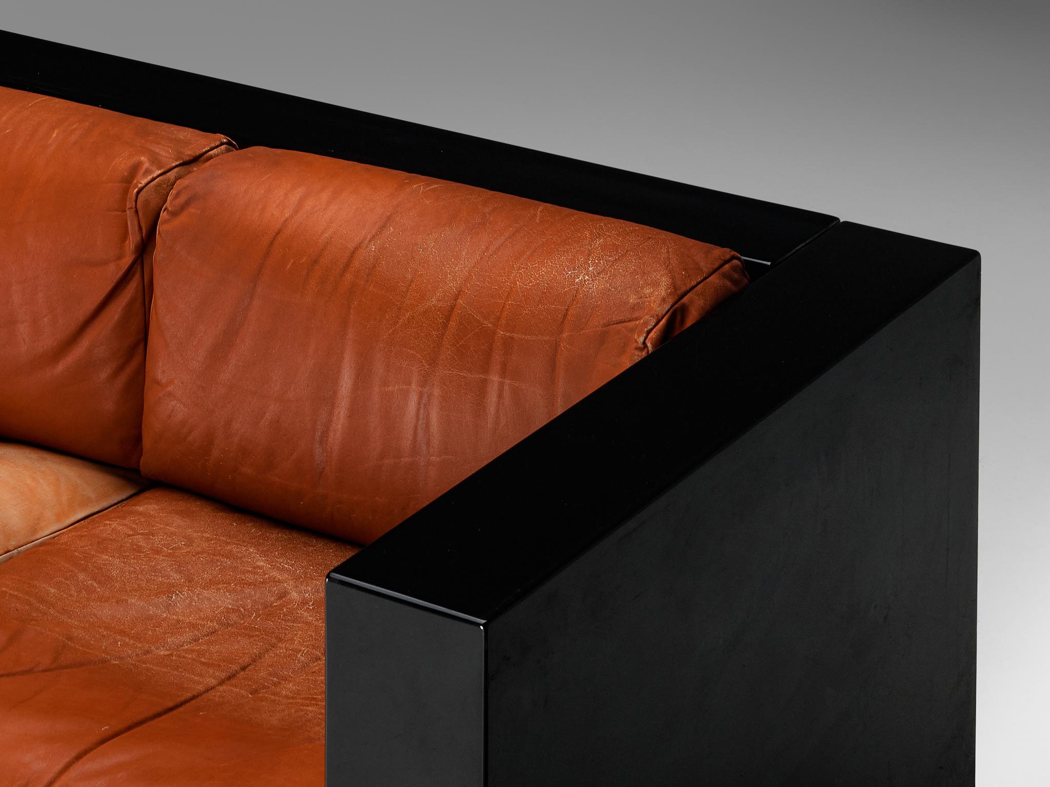 Milieu du XXe siècle Massimo and Lella Vignelli for Poltronova Four-Seat 'Saratoga' Sofa (canapé quatre places) en vente