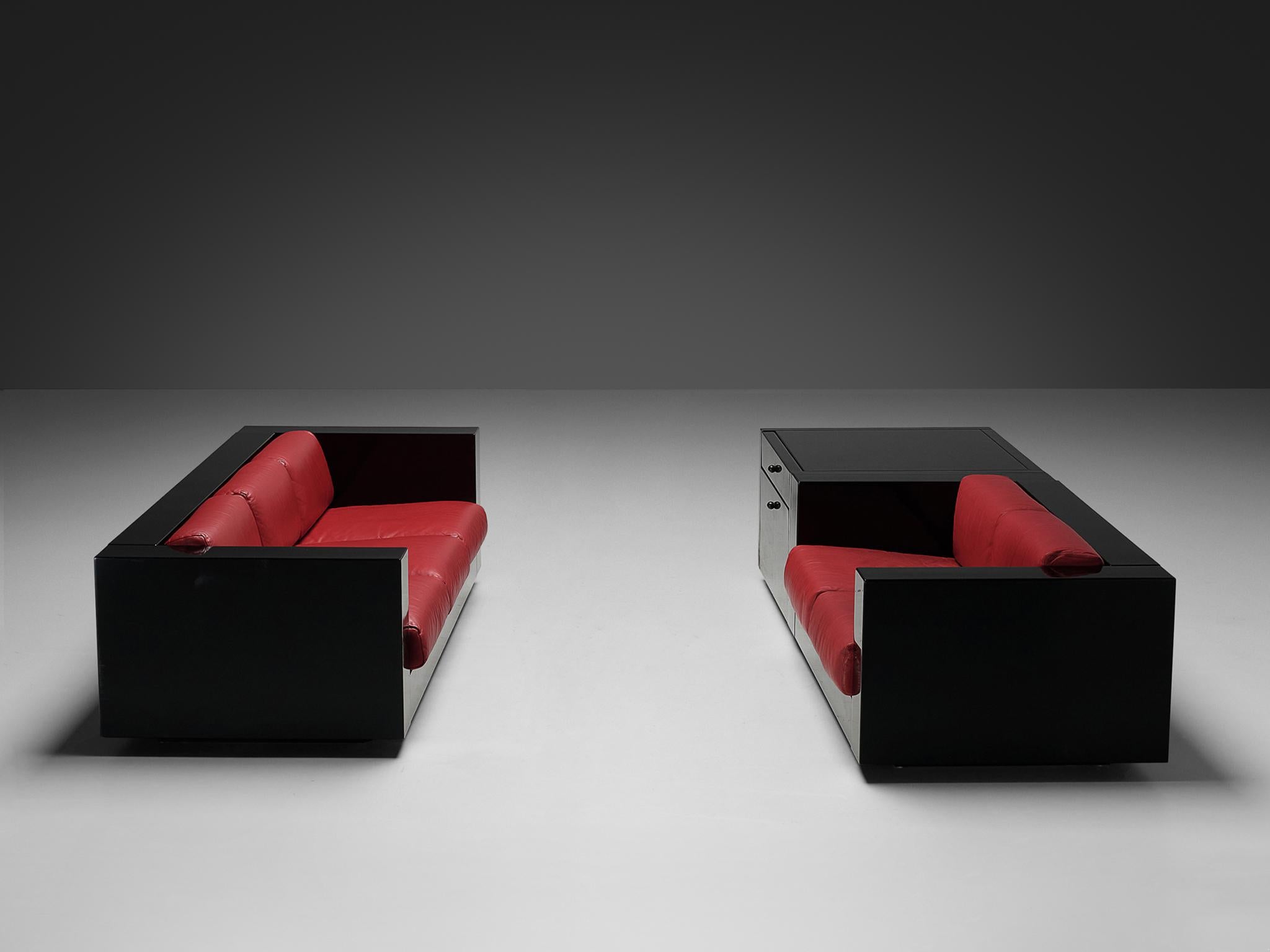 Mid-Century Modern Massimo and Lella Vignelli for Poltronova 'Saratoga' Living Room Set  For Sale