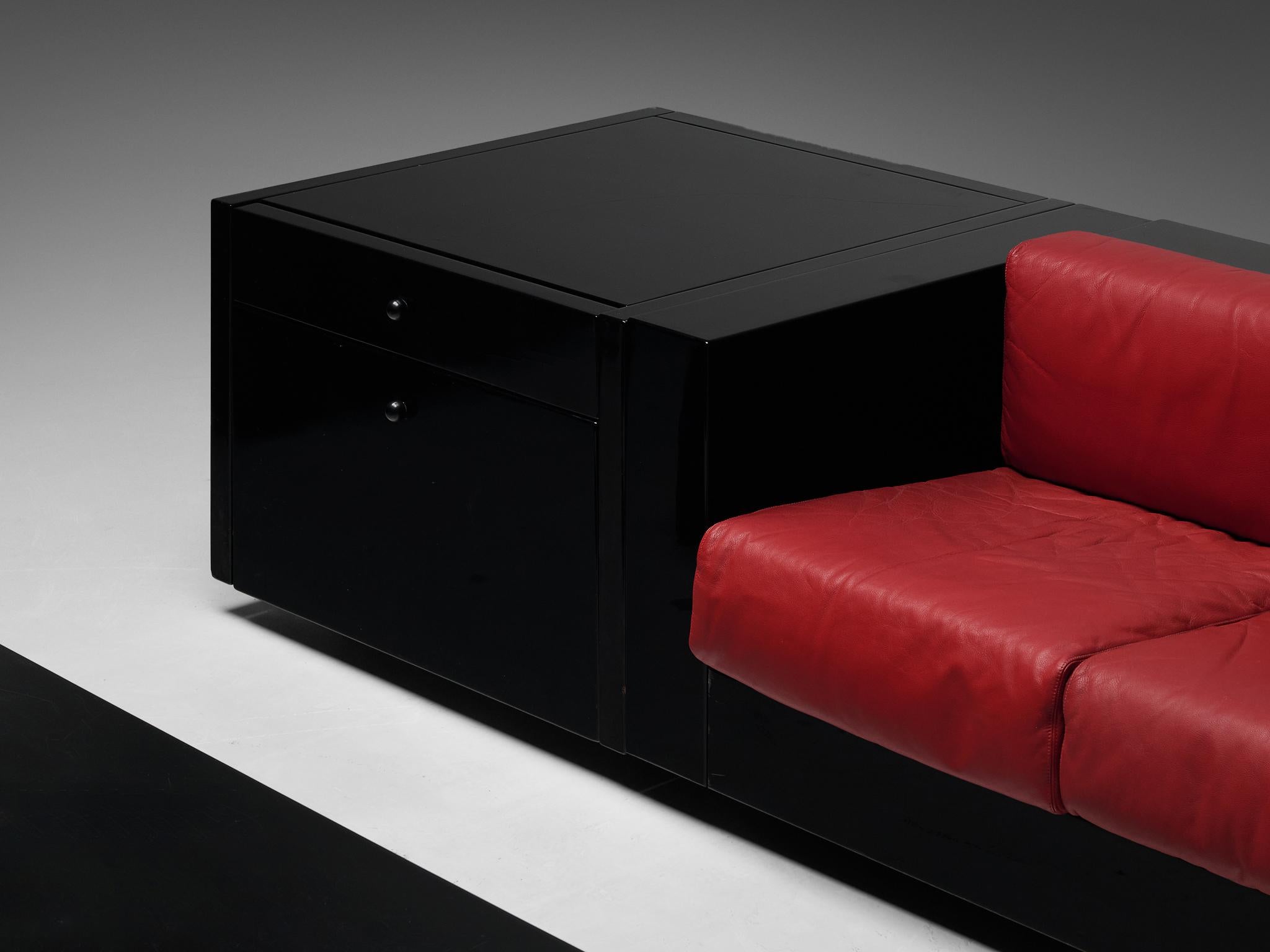 Italian Massimo and Lella Vignelli for Poltronova 'Saratoga' Living Room Set  For Sale