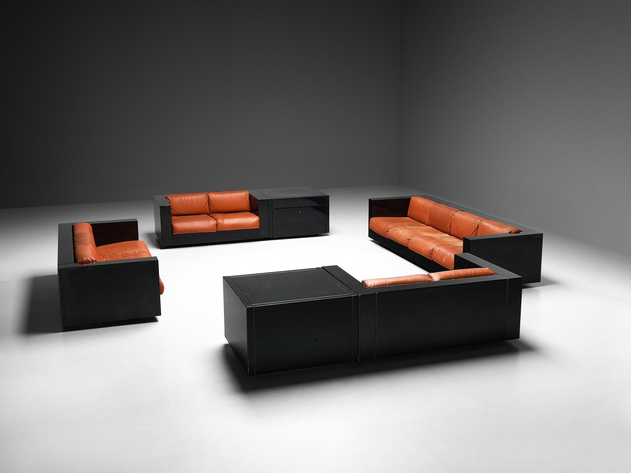 Massimo and Lella Vignelli for Poltronova 'Saratoga' Living Room Set  For Sale 1