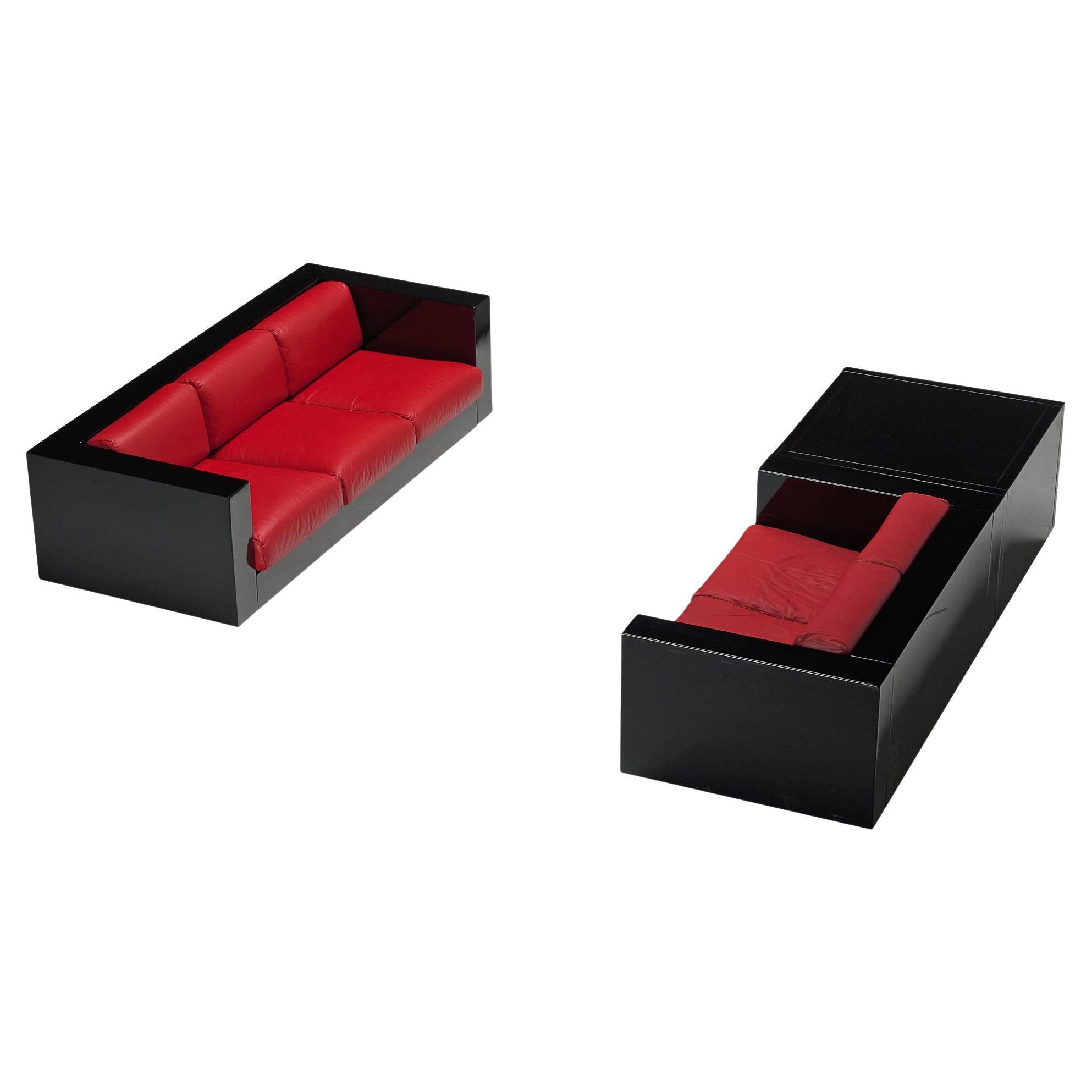 Massimo and Lella Vignelli for Poltronova 'Saratoga' Living Room Set  For Sale