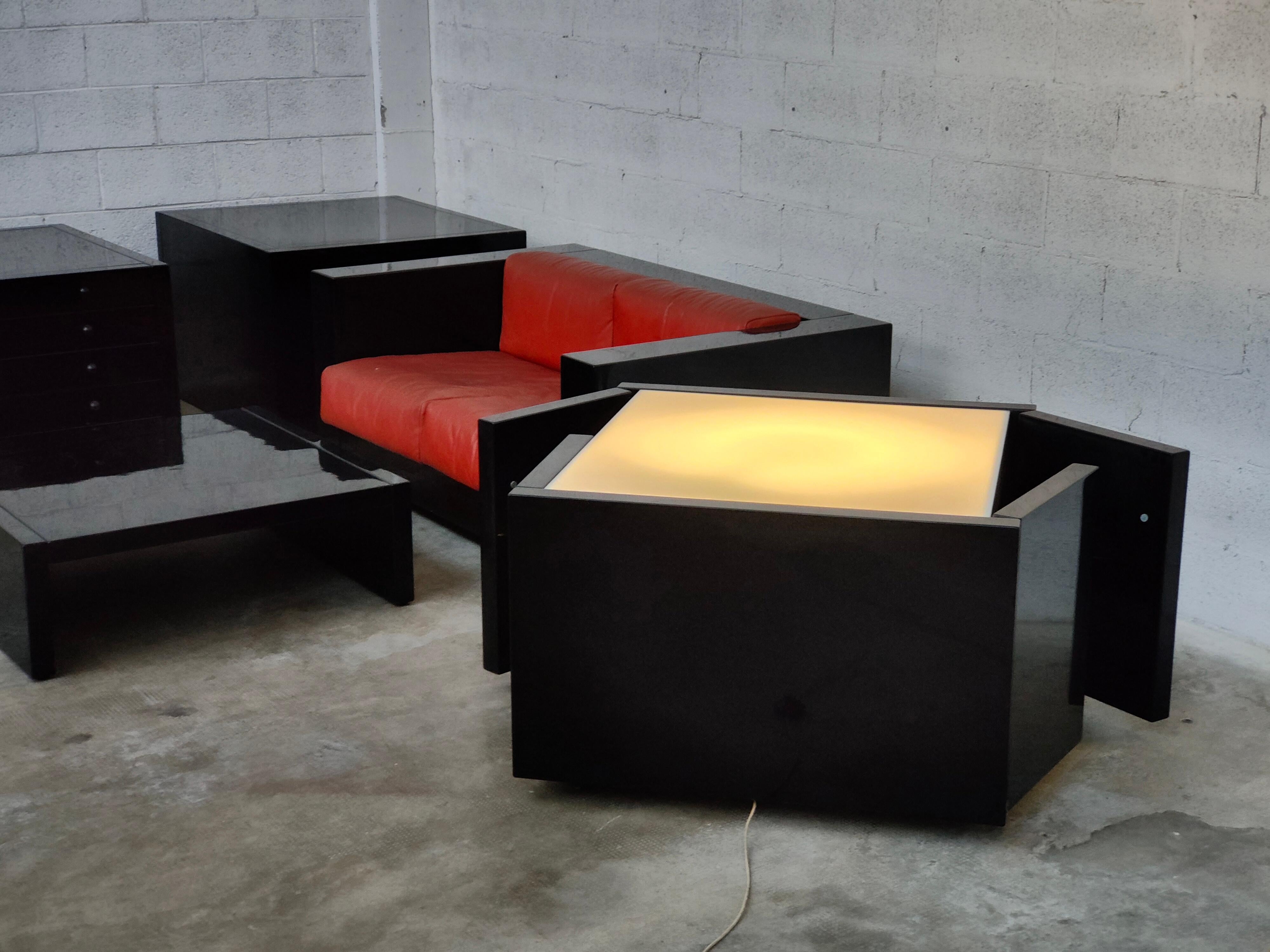 Lacquered Massimo and Lella Vignelli 