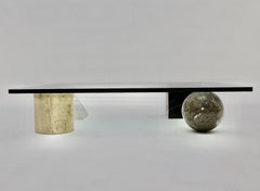 Massimo and Lella Vignelli Vintage Marble Coffee Table Sofa Table 1970s Italy
