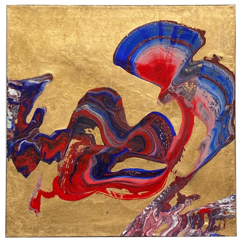 Massimo Caiafa GOLDEN RAPSODY Massimo Caiafa Abastract Oil on Board